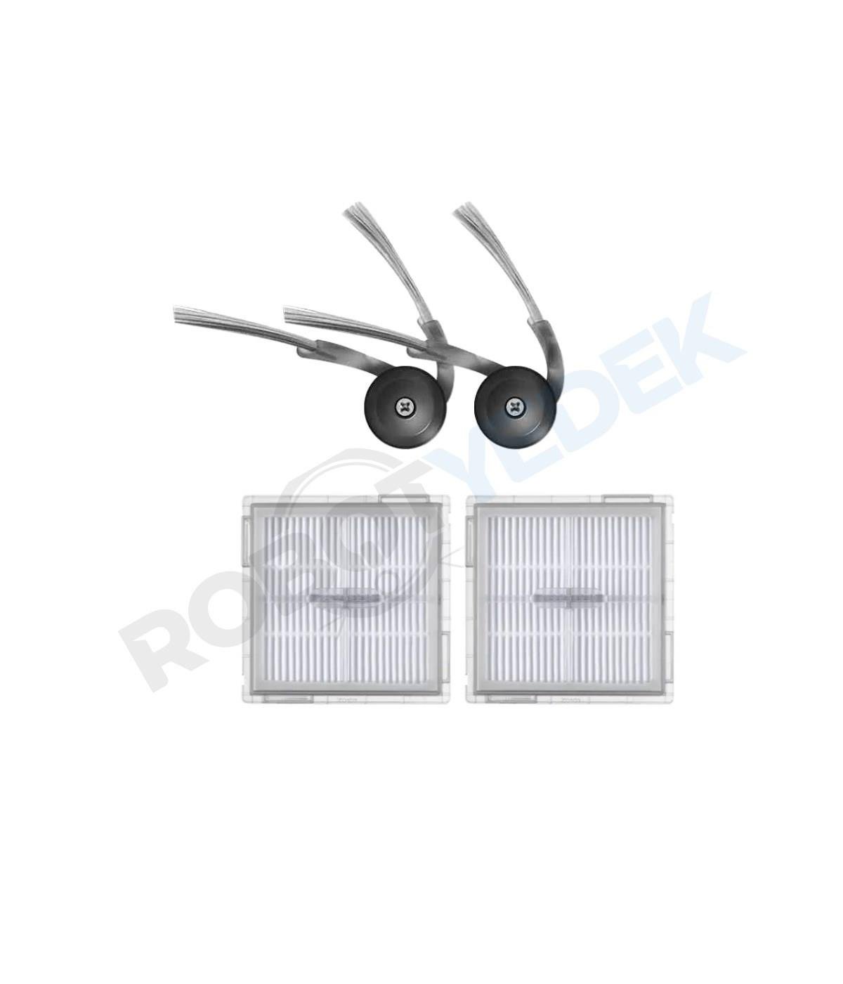 Roborock Q8 Max Pro (2025 Model!) Uyumlu Hepa Filtre ve Yan Fırça-4 Parça