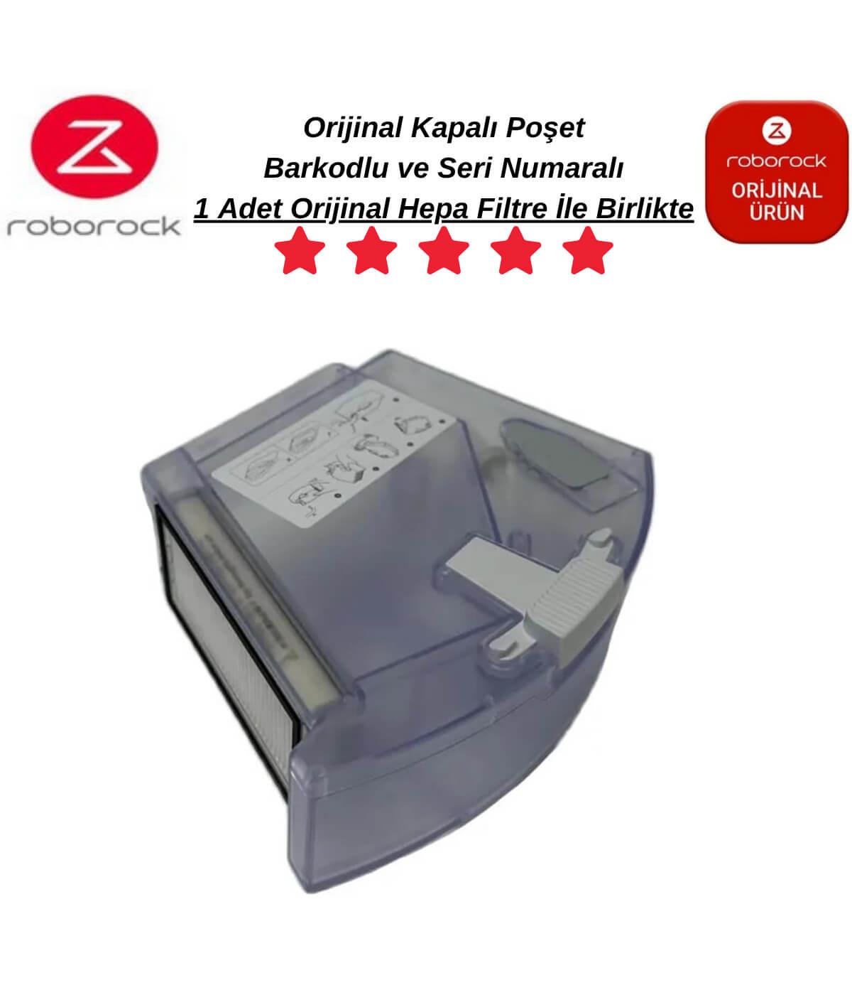 Roborock Q8 Max, Q8 Max Plus Su Tankı ve Toz Kutusu 1 Adet Beyaz