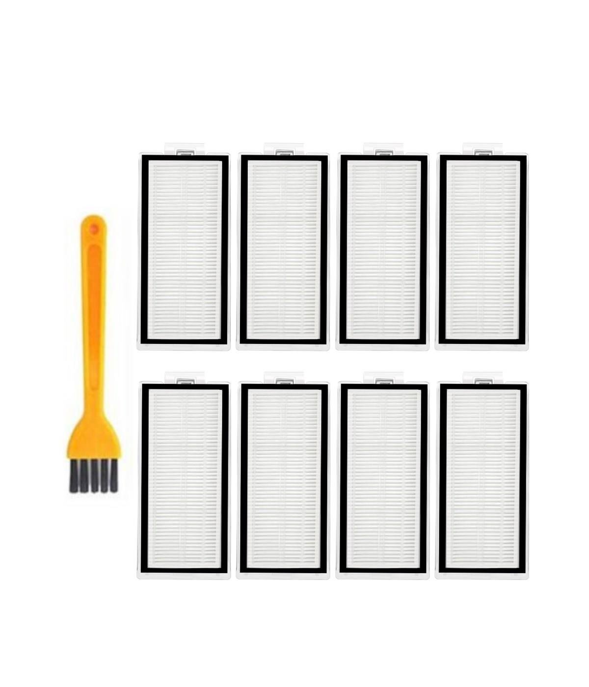 Roborock Q8 Max, Q8 Max Plus Uyumlu Yedek Hepa Filtre ve Temizleme Fırçası-9 Parça