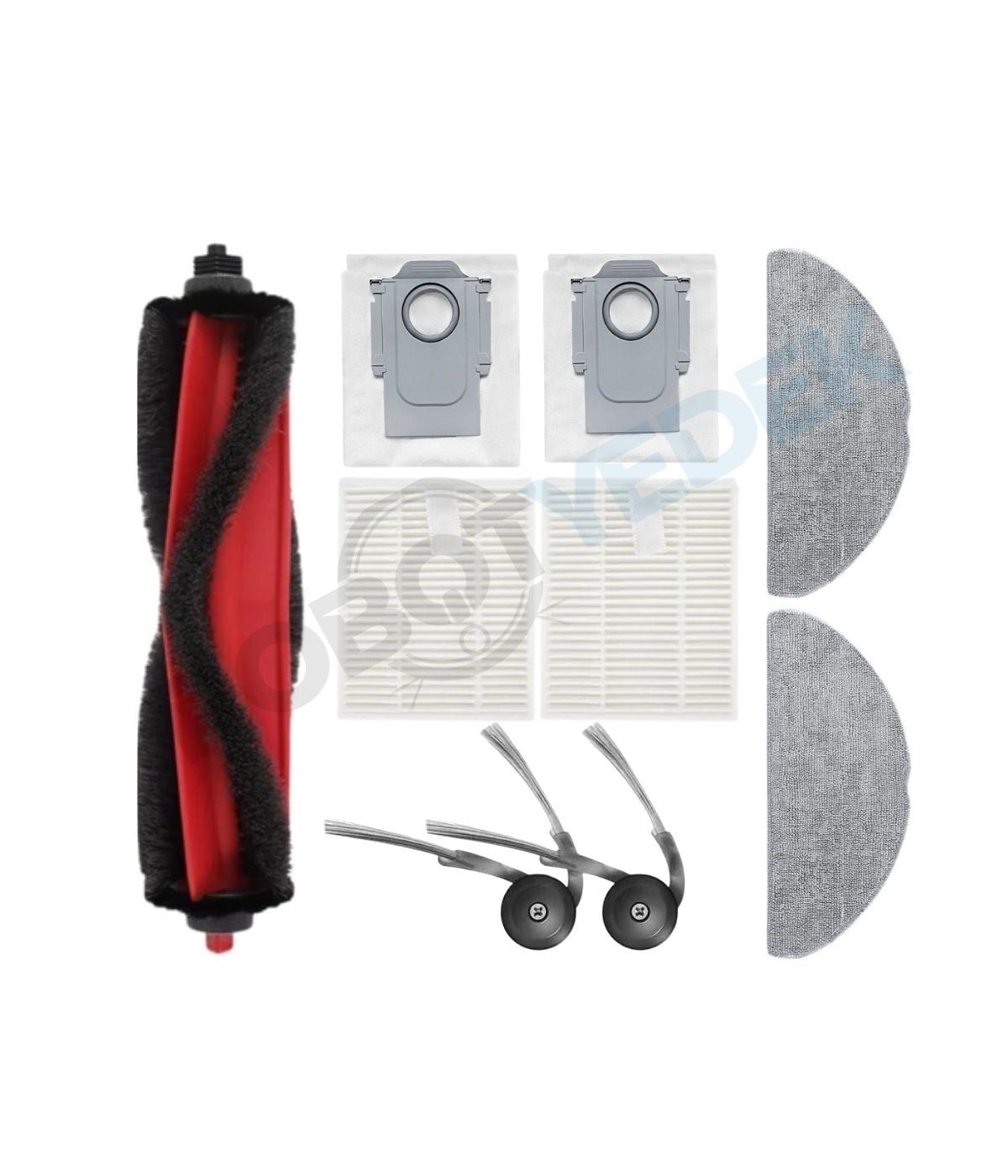 Roborock Q8 Plus RRA0TCP (MAX-PRO DEĞİL!!) Uyumlu Ana fırça yanfırça Hepa filtre Toz torbas Mop Bez