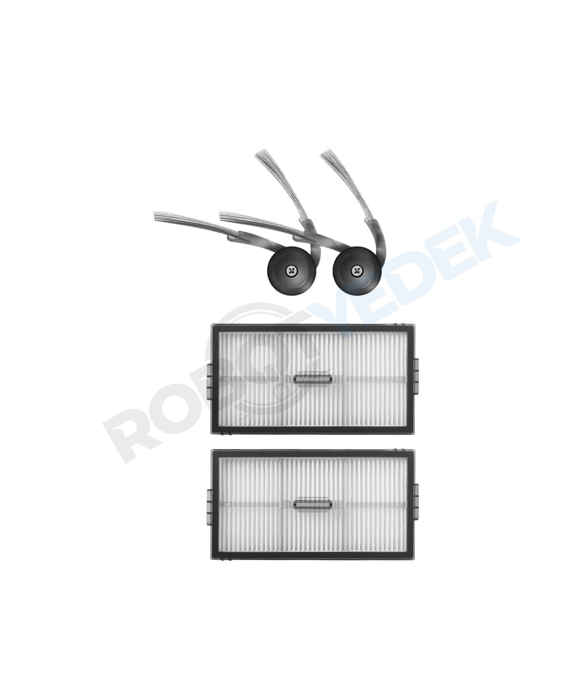 Roborock QRevo Edge 2 Uyumlu Hepa Filtre ve Yan Fırça-4 Parça