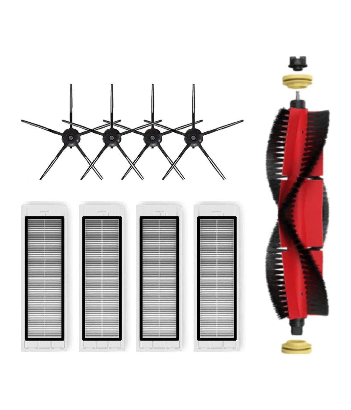 Roborock S5 Max (Siyah) Uyumlu Yedek Mopsuz Fırça Hepa Filtre Mop Seti-9 Parça