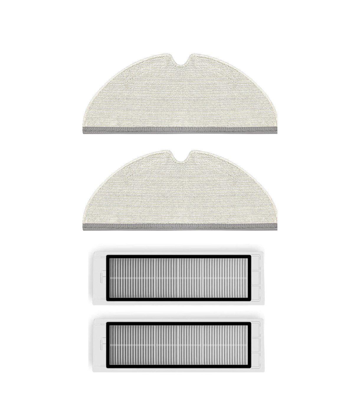 Roborock S5 Max Uyumlu Yedek Mop ve Hepa Filtre-4 Parça