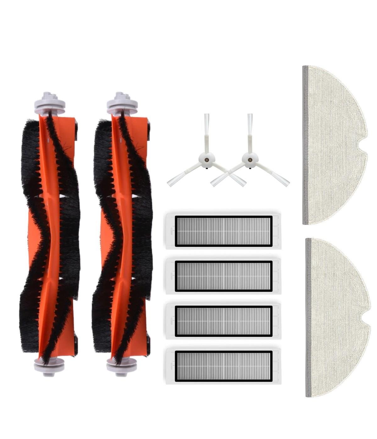 Roborock S50/S55 Uyumlu Yedek Fırça Hepa Filtre Mop Seti-10 Parça