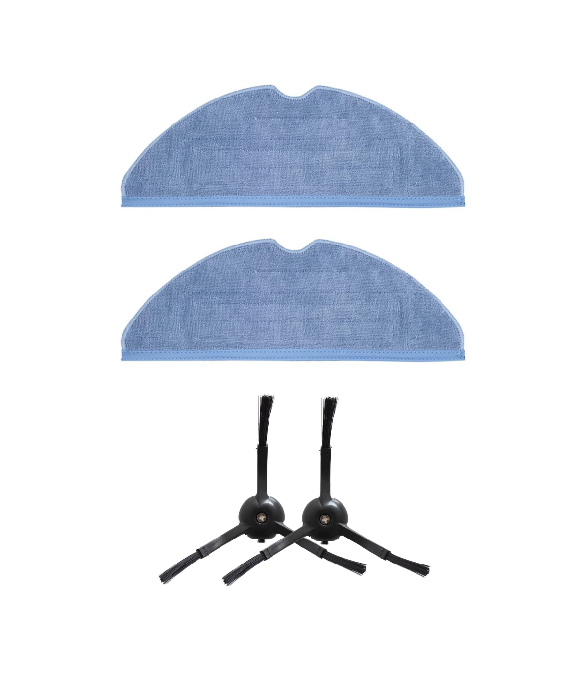 Roborock S7 Max Ultra Uyumlu Yedek Mop ve Yan Fırça-4 Parça