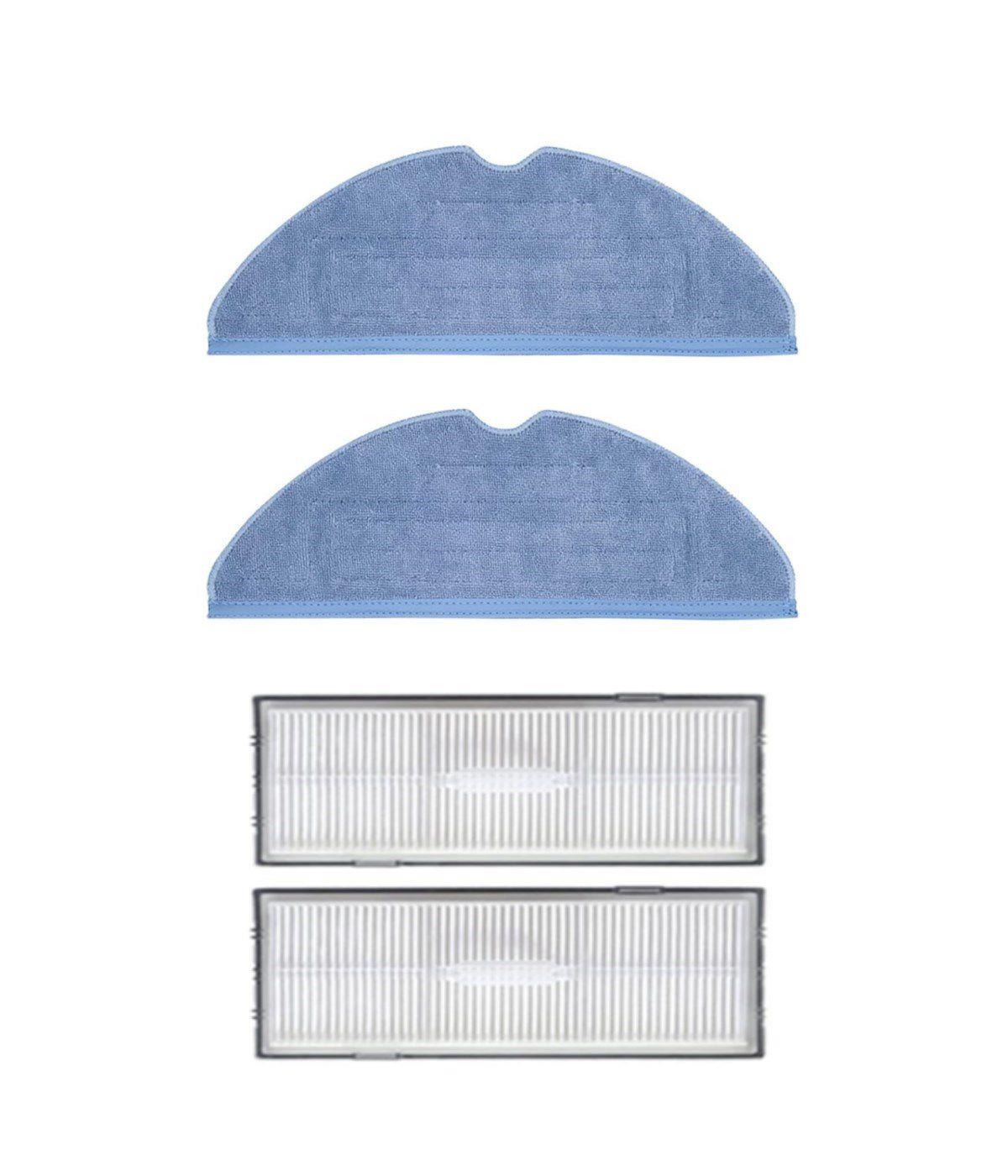 Roborock S7 Maxv, S7 Maxv Ultra Uyumlu Yedek Mop ve Hepa Filtre-4 Parça