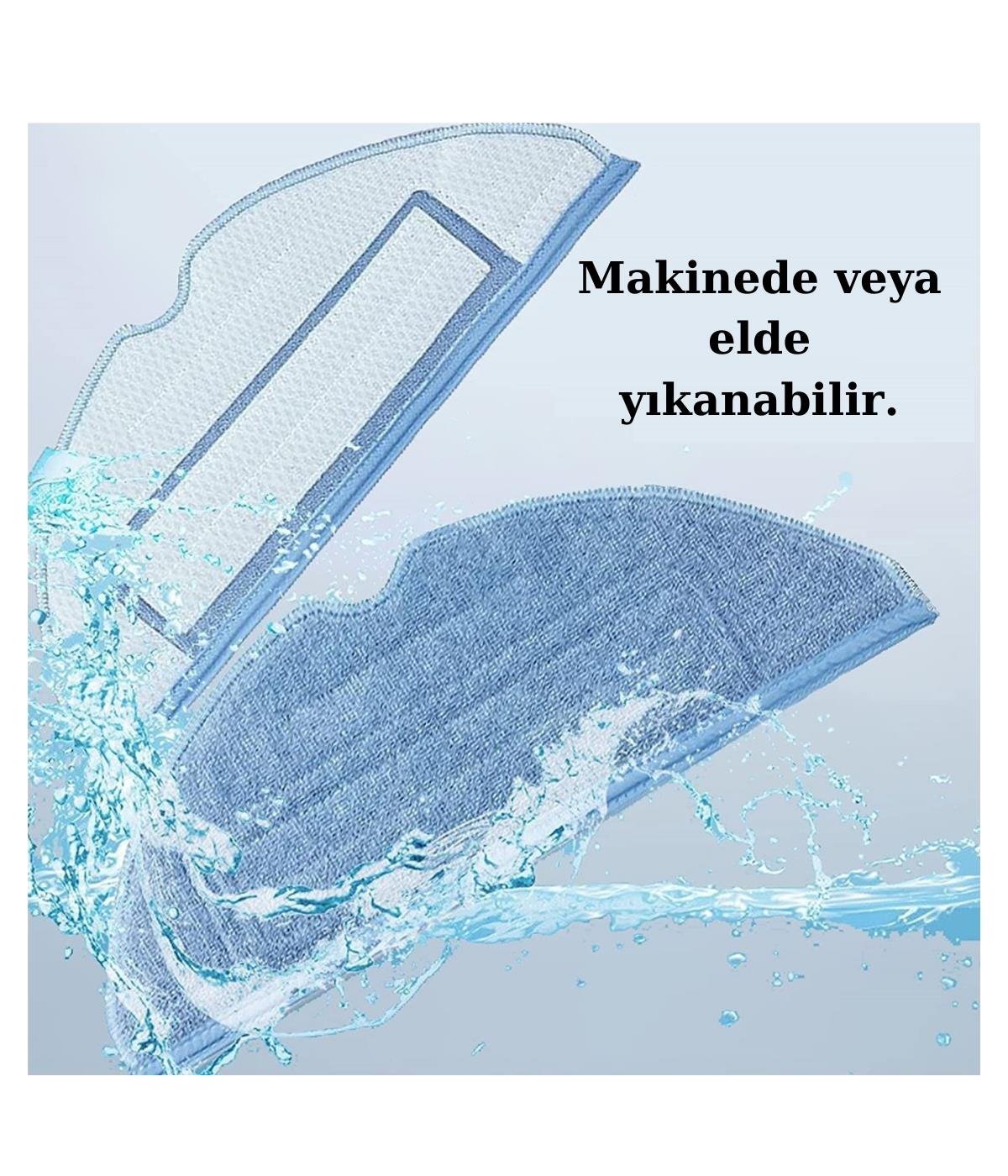 Roborock S7 Uyumlu Yedek Fırça Hepa Filtre Mop Seti-6 Parça