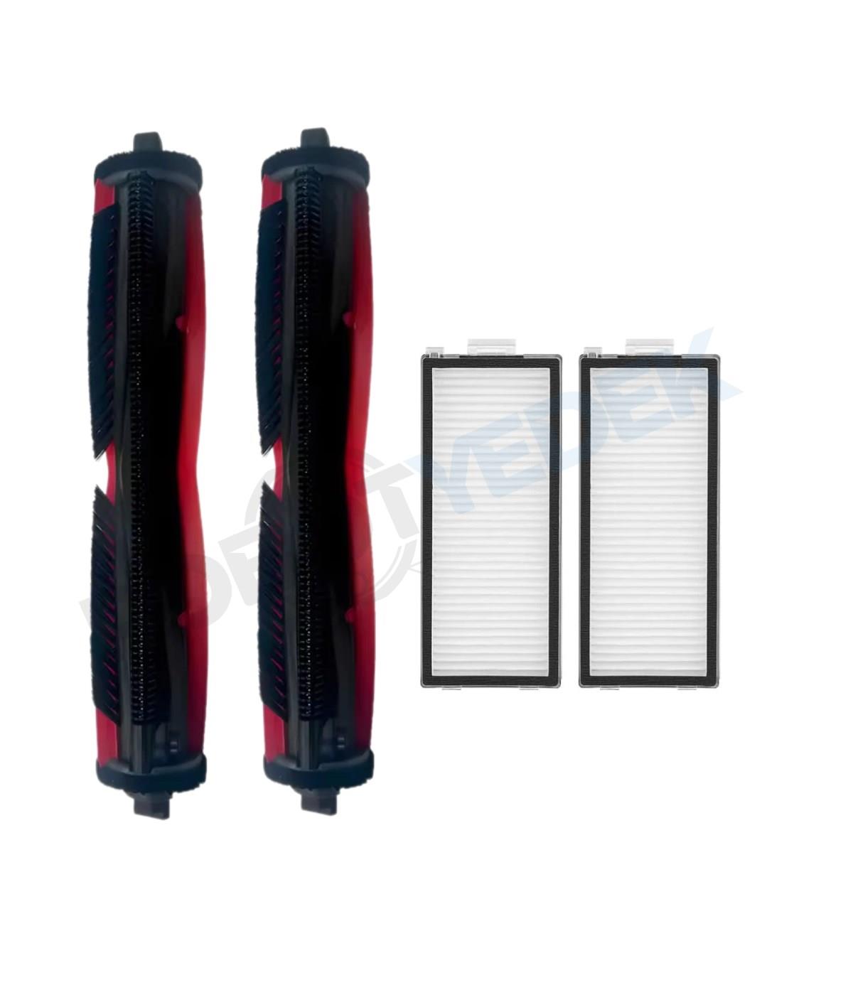 Roborock Saros Z70 Uyumlu Ana Fırça ve Hepa Filtre-4 Parça