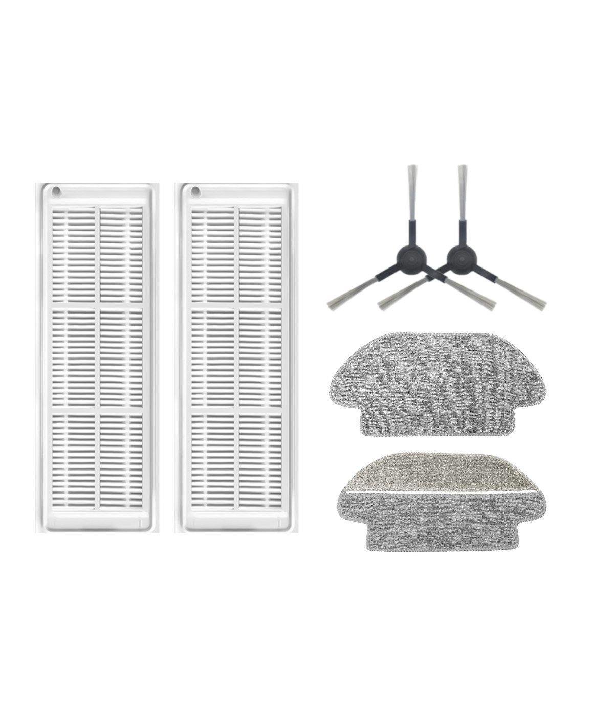 Viomi V2 PRO Uyumlu Yedek Hepa Filtre Yan Fırça Mop-6 Parça