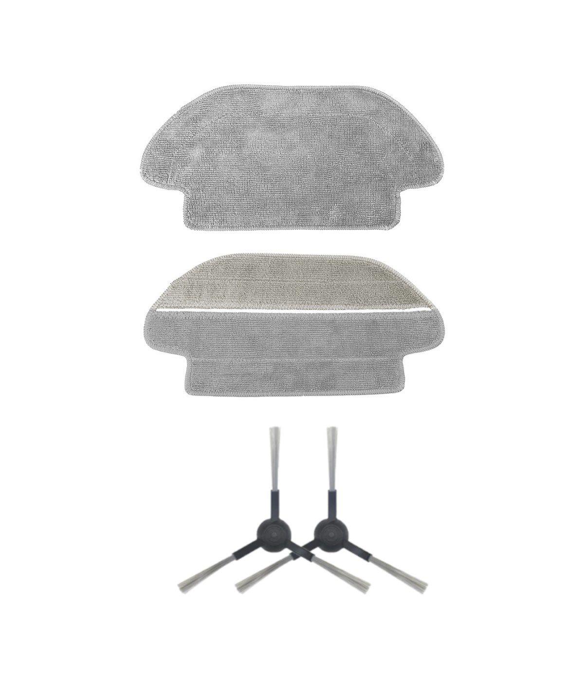 Viomi V2 PRO Uyumlu Yedek Mop ve Yan Fırça-4 Parça