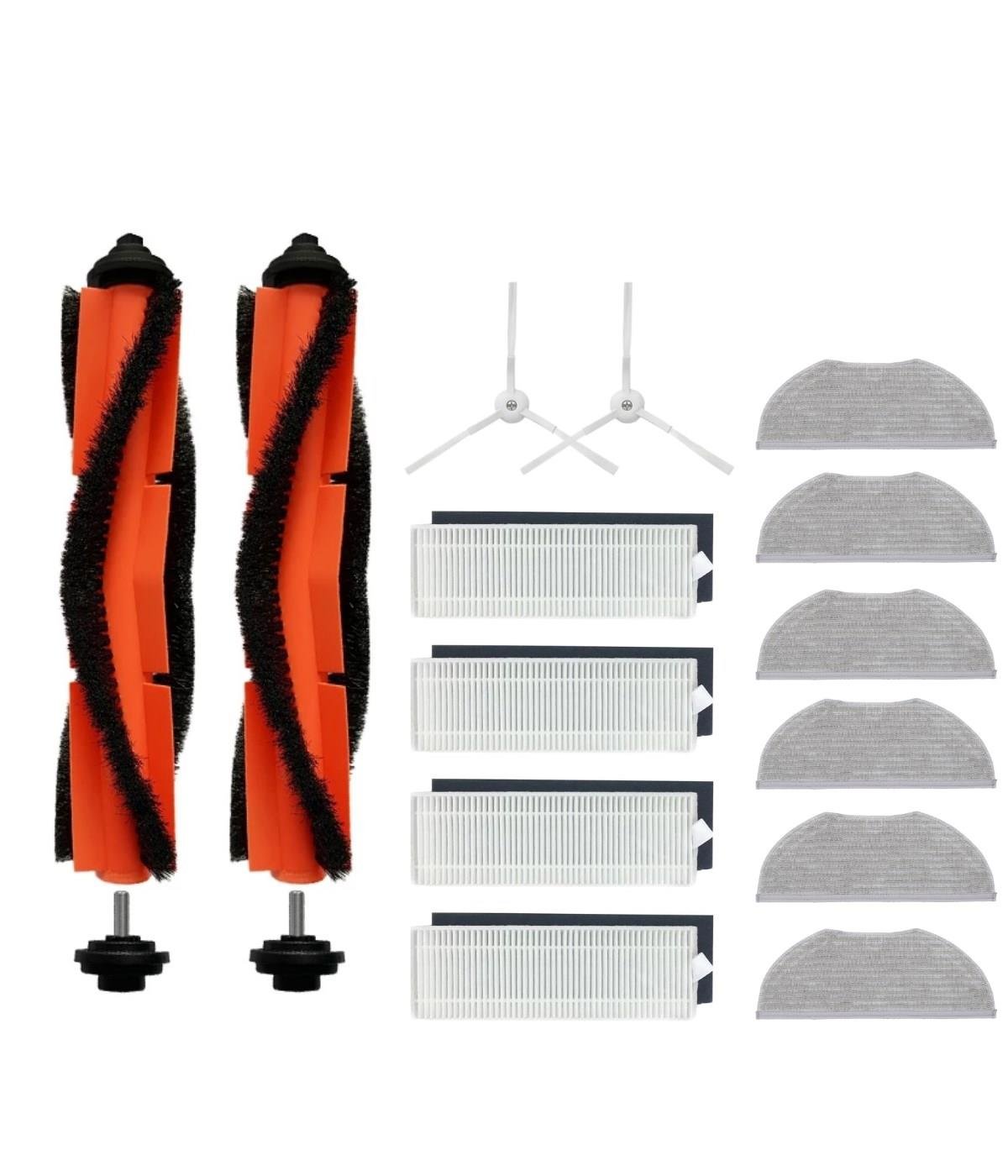 Viomi V3 Max Uyumlu Yedek Fırça Hepa Filtre Mop Seti-14 Parça
