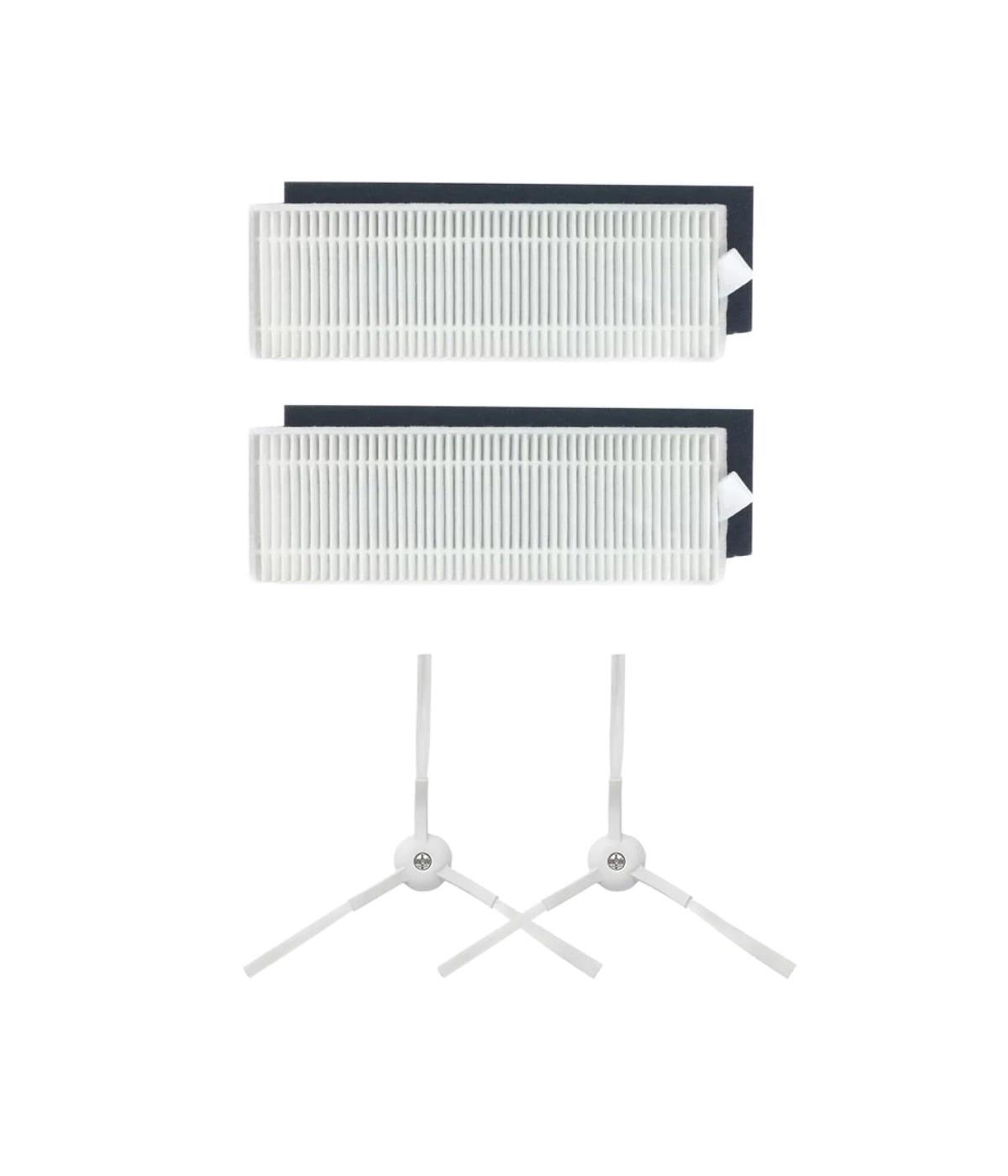 Viomi V3 Max Uyumlu Yedek Hepa Filtre ve Yan Fırça-4 Parça