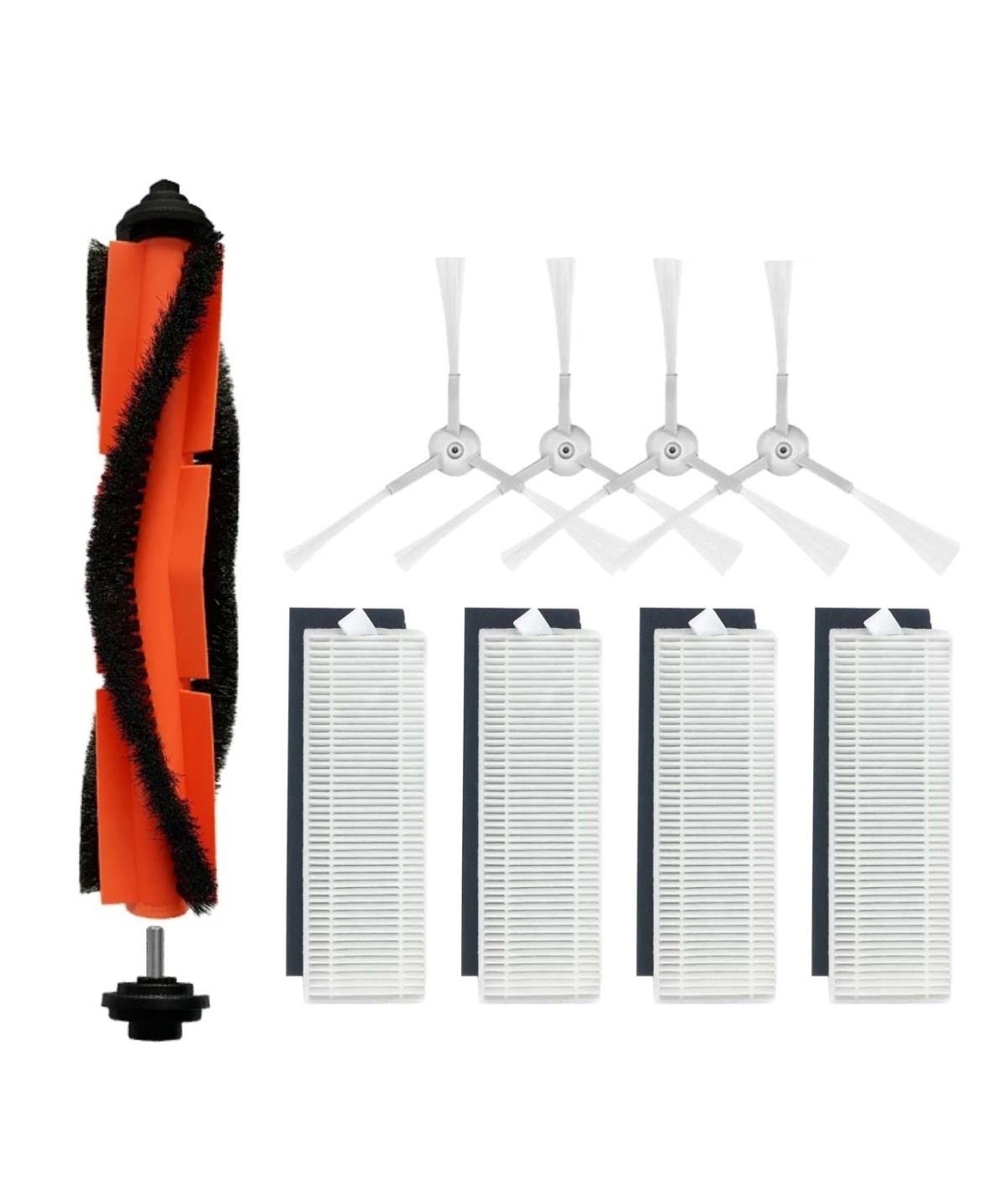 Viomi V3 Max Uyumlu Yedek Mopsuz Fırça Hepa Filtre Mop Seti-9 Parça
