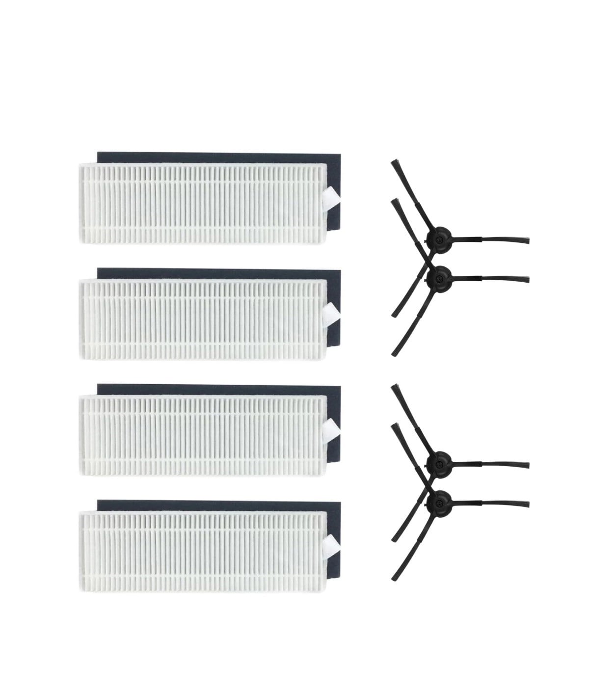 Viomi V3 Max ( V3 DEĞİL!) Uyumlu Yedek Hepa Filtre Yan Fırça -8 Parça