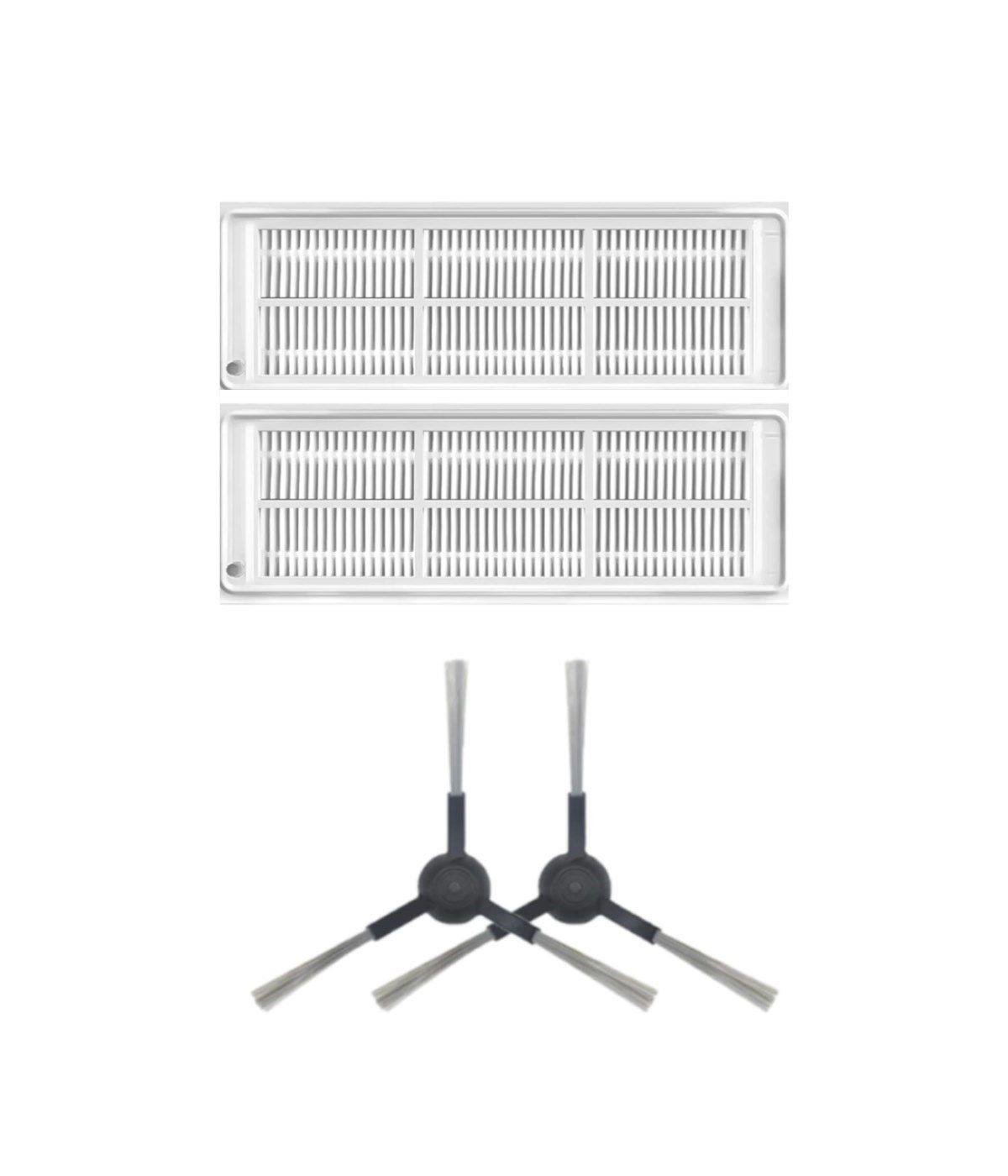 Viomi V3 Uyumlu Yedek Hepa Filtre ve Yan Fırça-4 Parça
