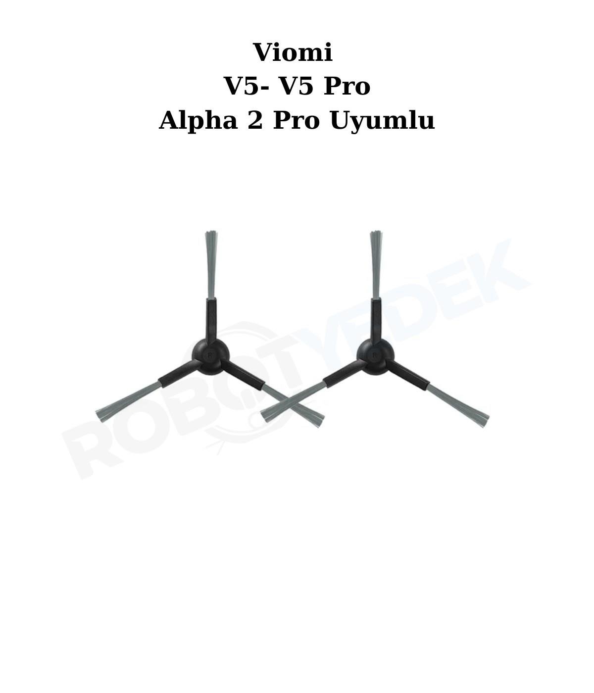 Viomi V5 PRO Uyumlu Yedek Yan Fırça-2 Adet