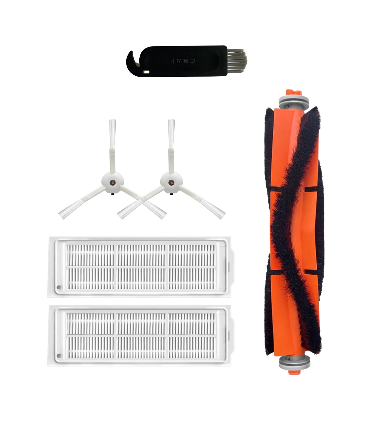 Xiaomi Mop 2 Lite (MJSTL) Uyumlu Yedek Fırça Filtre Seti-6 Parça