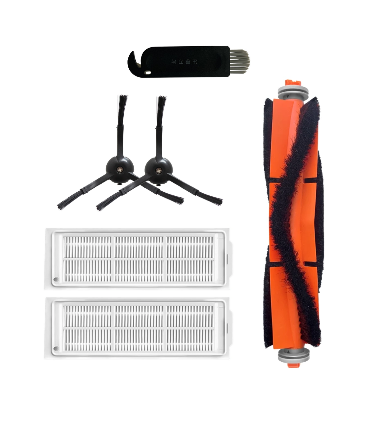 Xiaomi Mop 2 Pro (Beyaz) MJST1SHW Uyumlu Yedek Fırça Filtre Seti-6 Parça