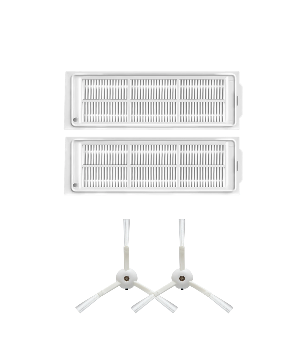 Xiaomi Mop 2 Pro (Beyaz) MJST1SHW Uyumlu Yedek Hepa Filtre ve Yan Fırça-4 Parça