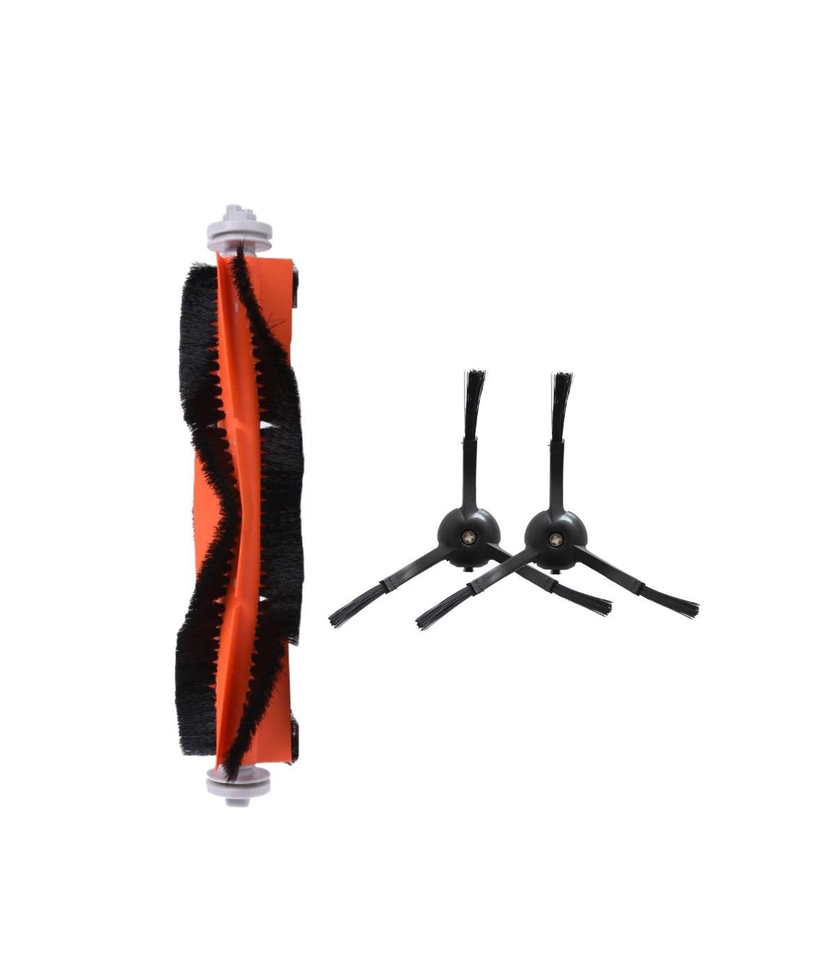 Xiaomi Mop 2 Pro (Siyah) MJST1SHW Uyumlu Yedek Ana Fırça ve Yan Fırça-3 Parça