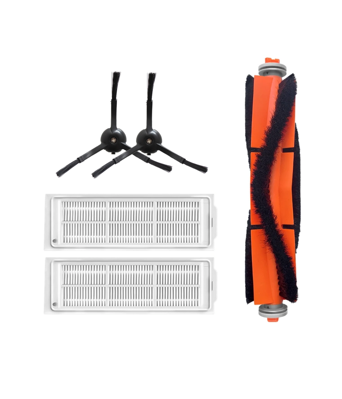 Xiaomi Mop 2 Pro (Siyah) MJST1SHW Uyumlu Yedek Fırça Filtre Seti-5 Parça