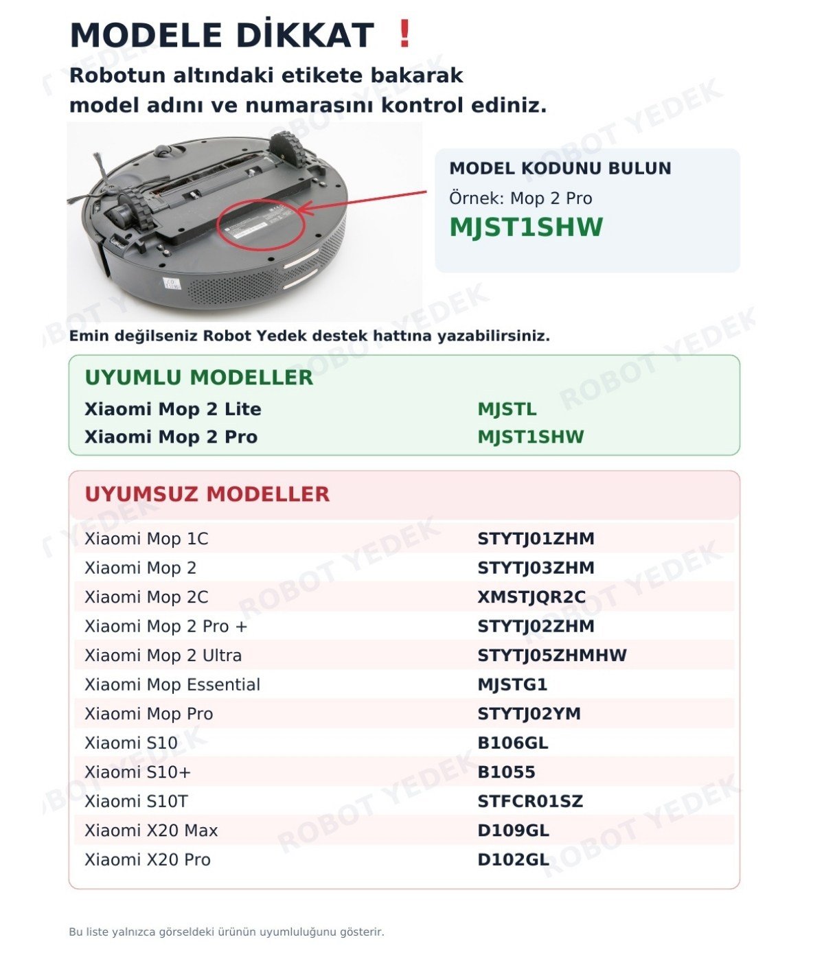 Xiaomi Mop 2 Pro (Siyah) MJST1SHW Uyumlu Yedek Yan Fırça-4 Parça