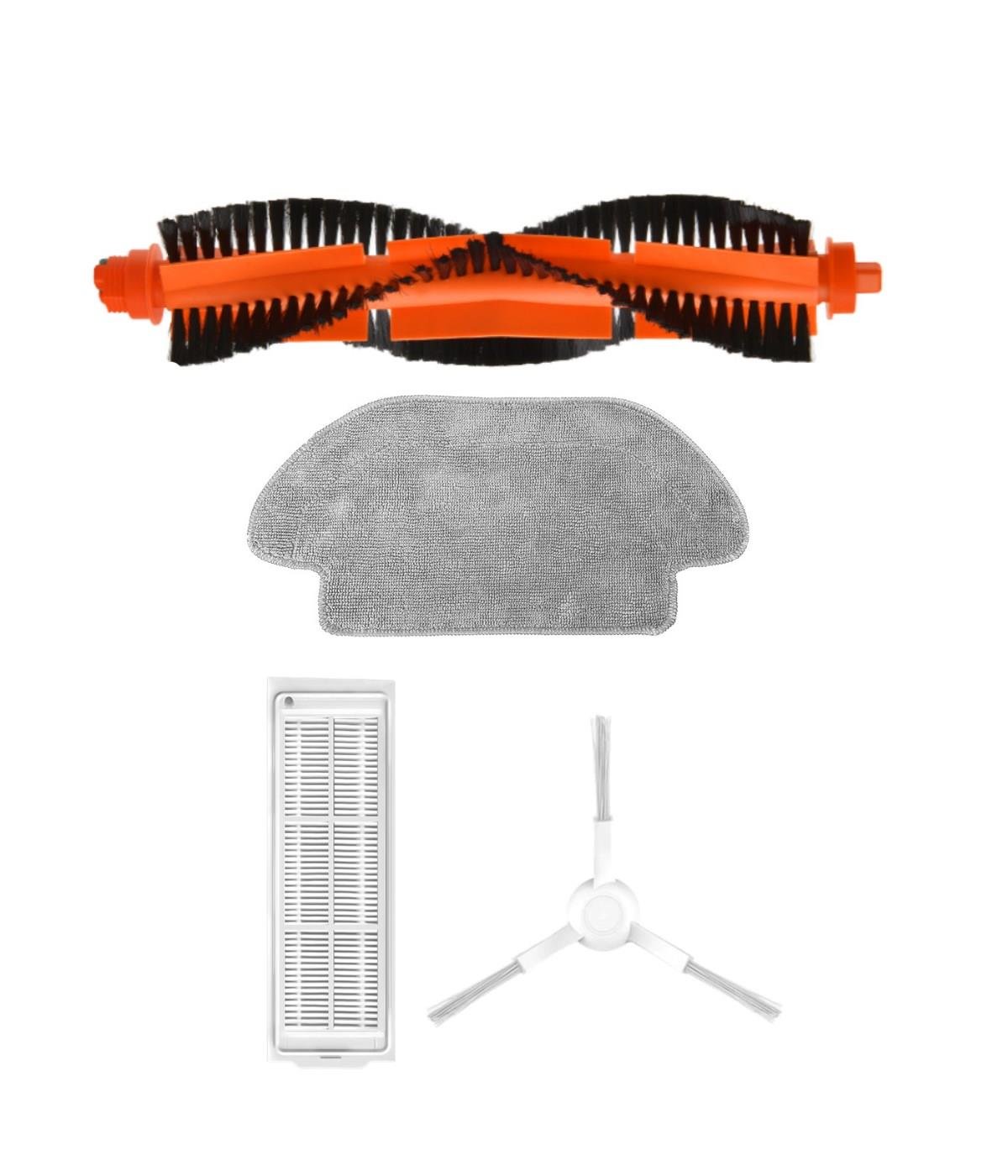 Xiaomi Mop 3C B106CN Uyumlu Yedek Fırça Filtre Mop Seti-4 Parça