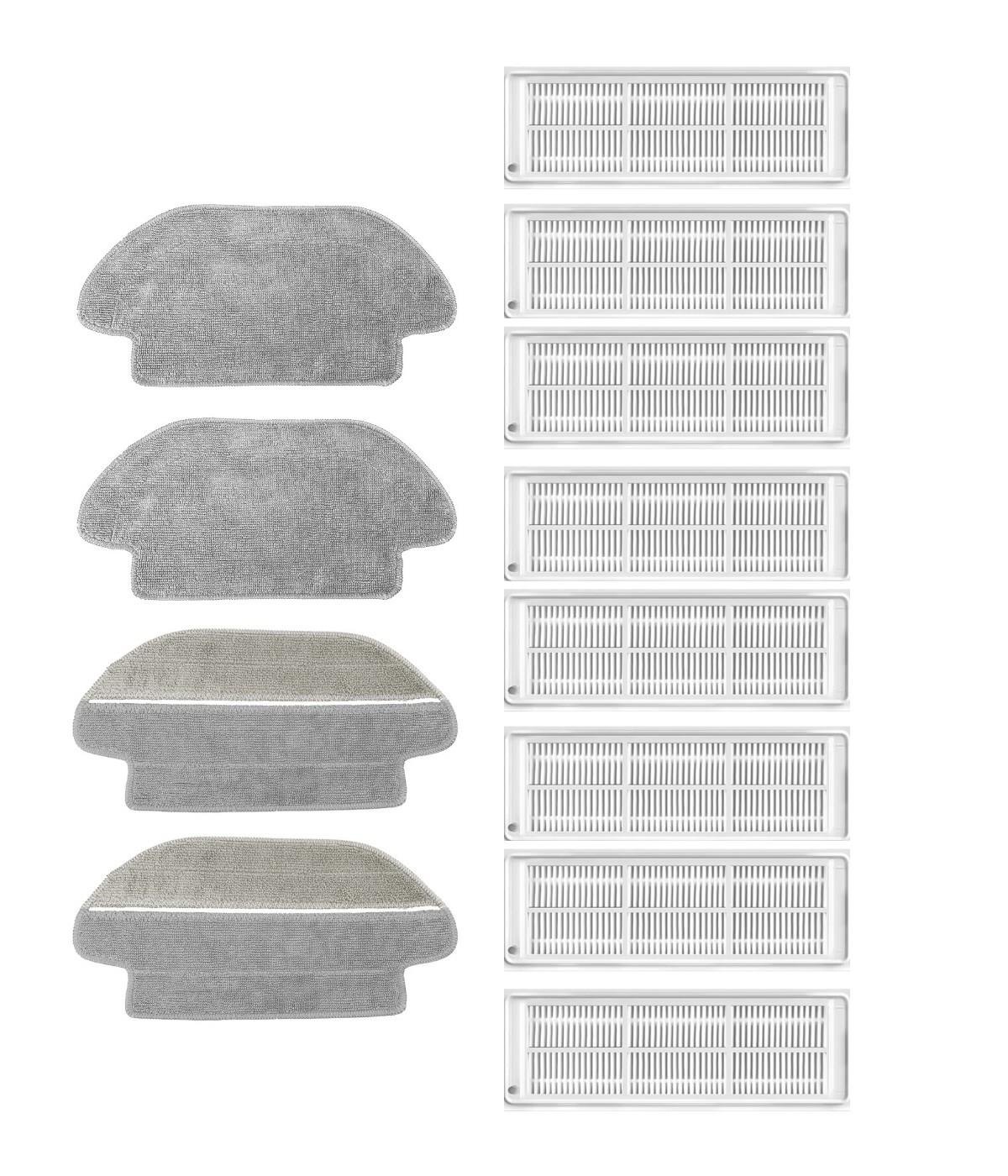 Xiaomi Mop 3C B106CN Uyumlu Yedek Mop ve Hepa Filtre-12 Parça