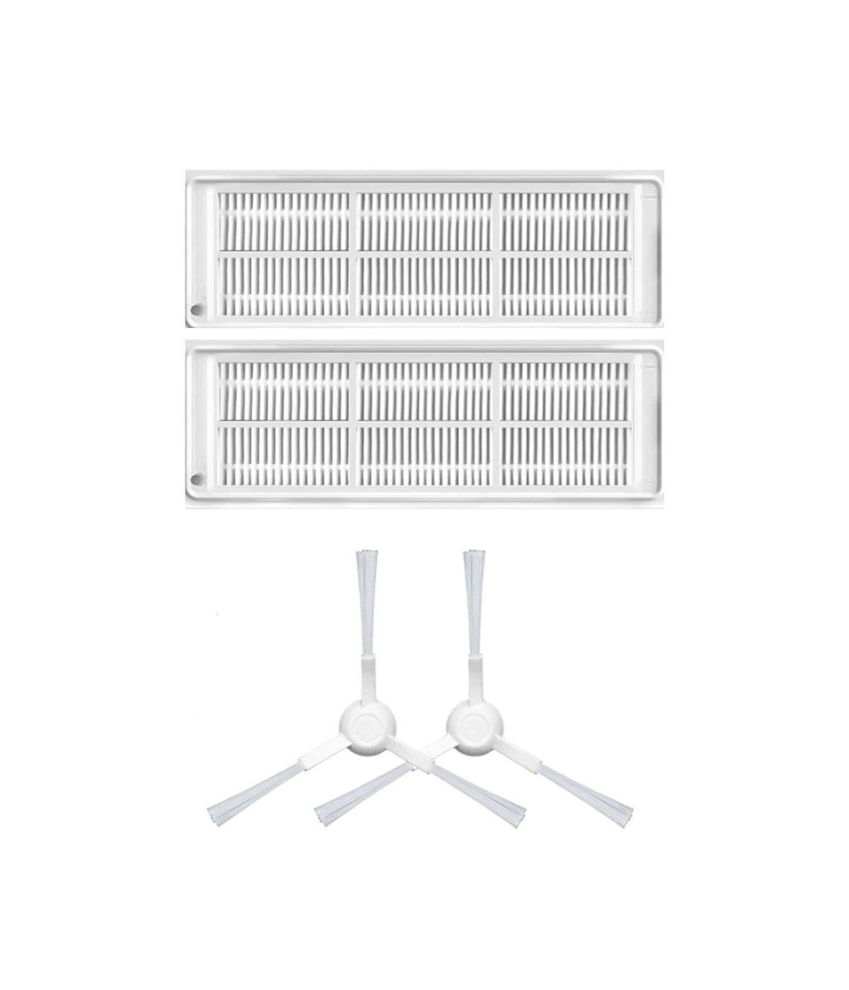 Xiaomi Mop Pro STYJ02YM (Beyaz) Uyumlu Yedek Hepa Filtre ve Yan Fırça-4 Parça