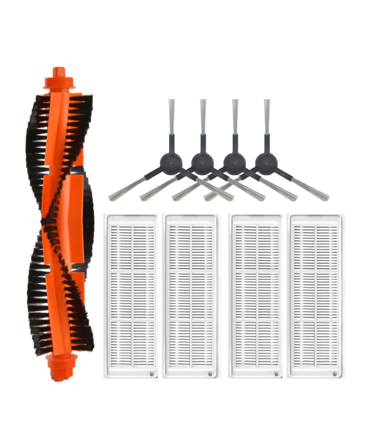 Xiaomi Mop Pro STYJ02YM (Siyah) Uyumlu Yedek Mopsuz Fırça Hepa  Filtre Mop Seti-9 Parça