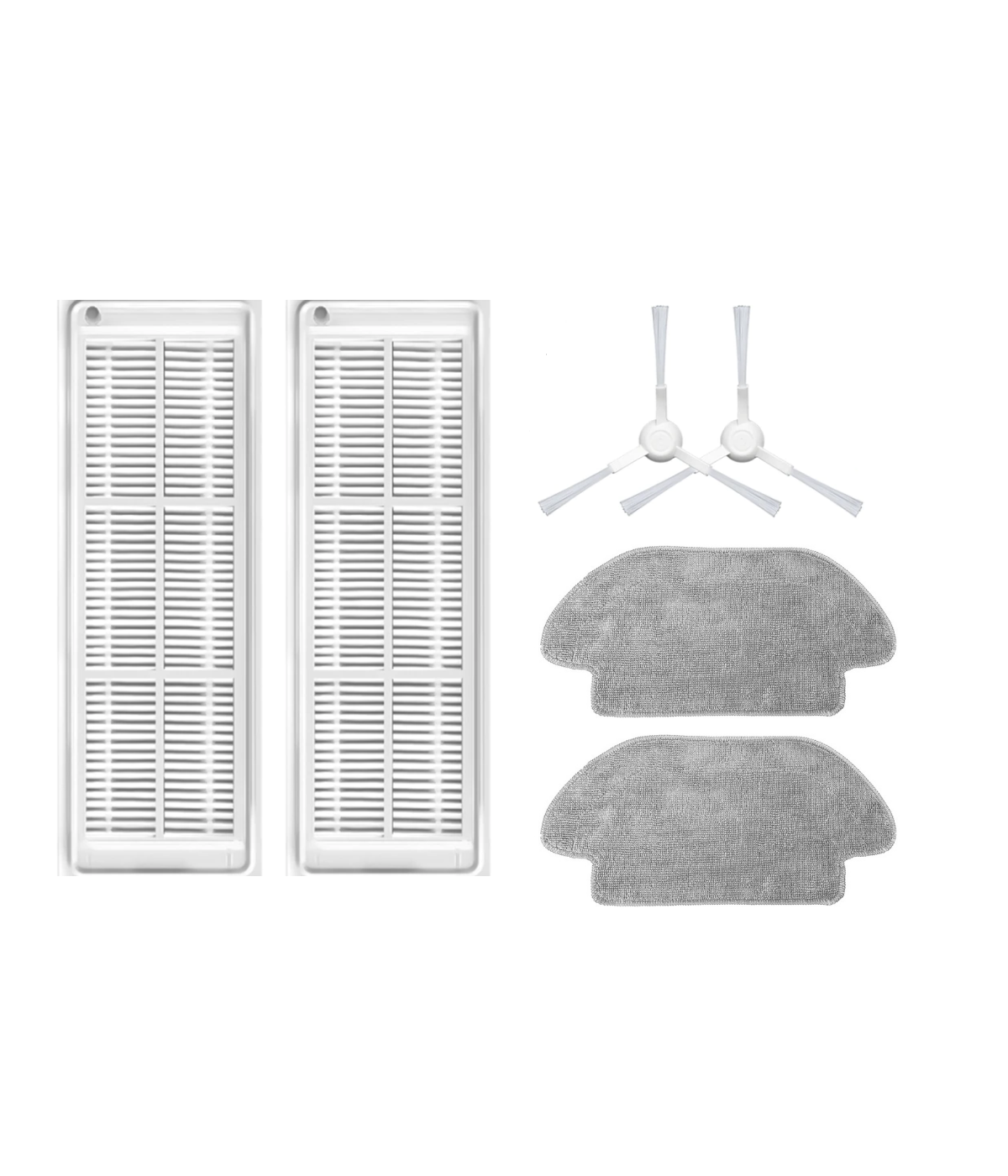 Xiaomi S10 (S10+ ve S10T Değil) Uyumlu Yedek Hepa Filtre Yan Fırça Mop-6 Parça