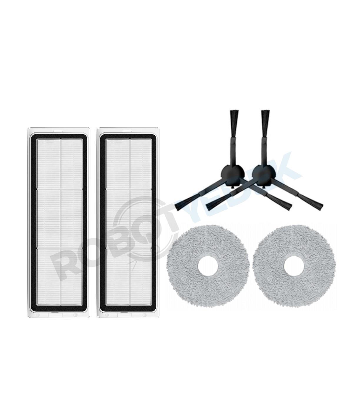 Xiaomi S20+ Plus Uyumlu Yedek Hepa Filtre Yan Fırça Mop-6 Parça