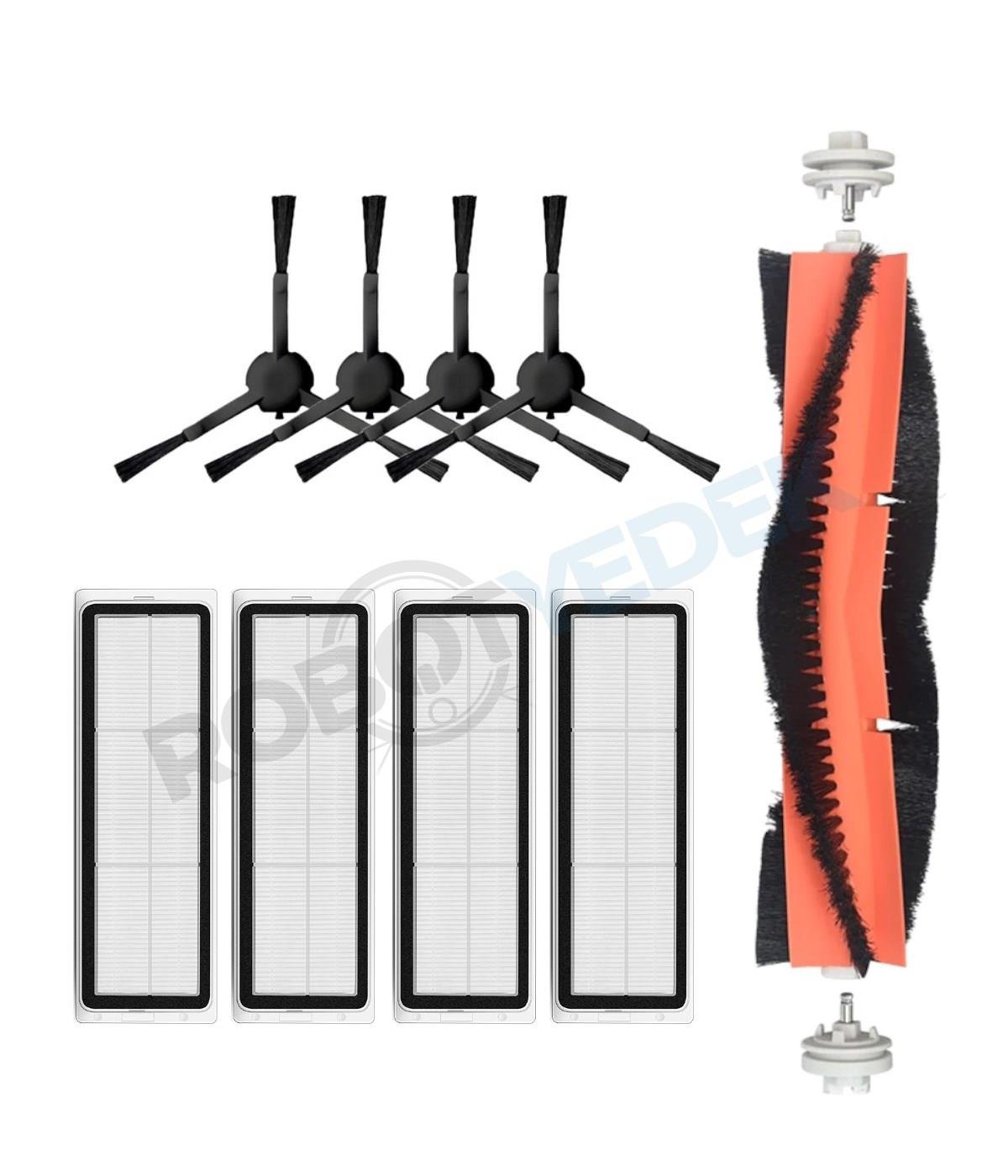 Xiaomi S20+ Plus Uyumlu Yedek Mopsuz Fırça Hepa Filtre Seti-9 Parça