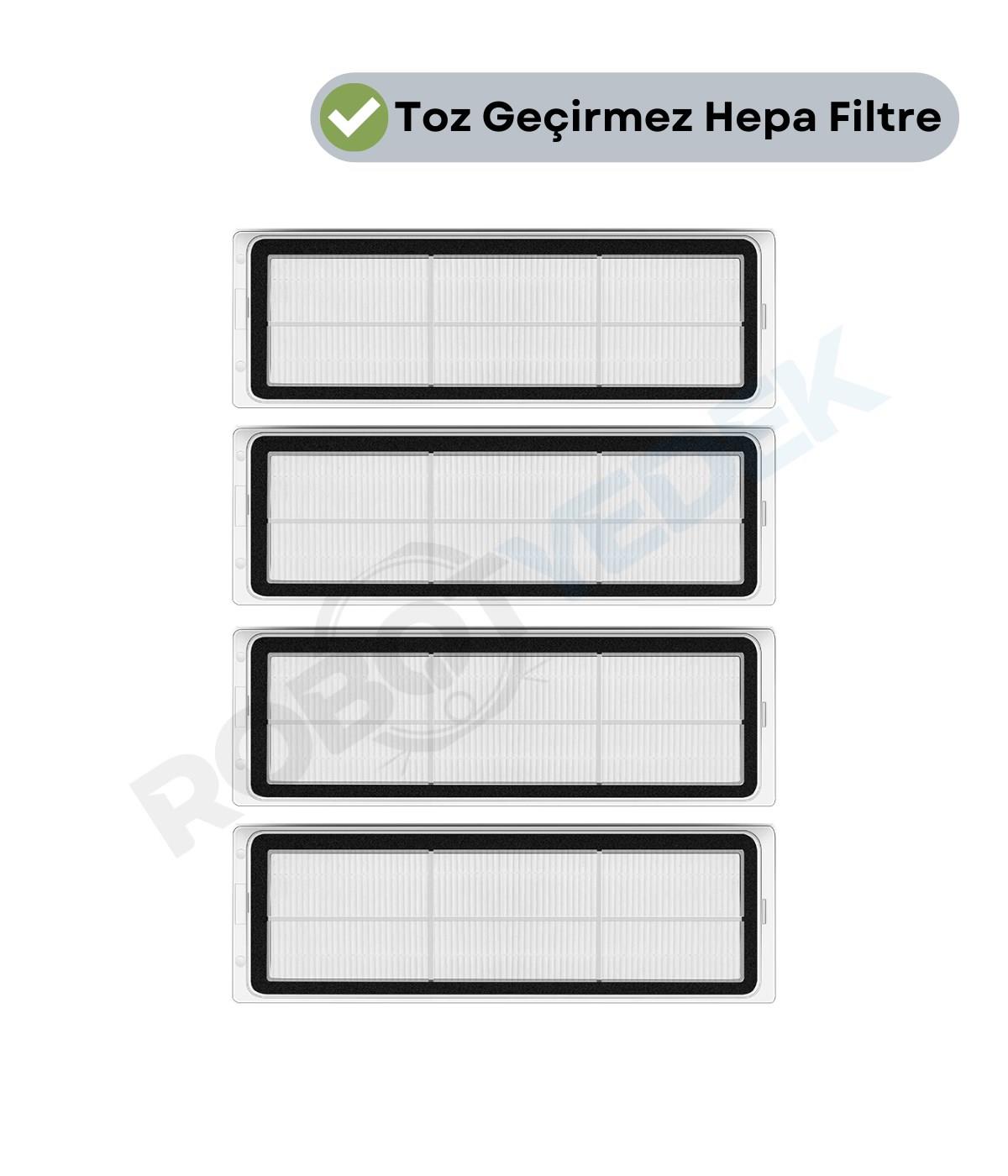 Xiaomi S40 OV81 (PRO DEĞİL) Uyumlu Yedek Hepa Filtre-4 Parça