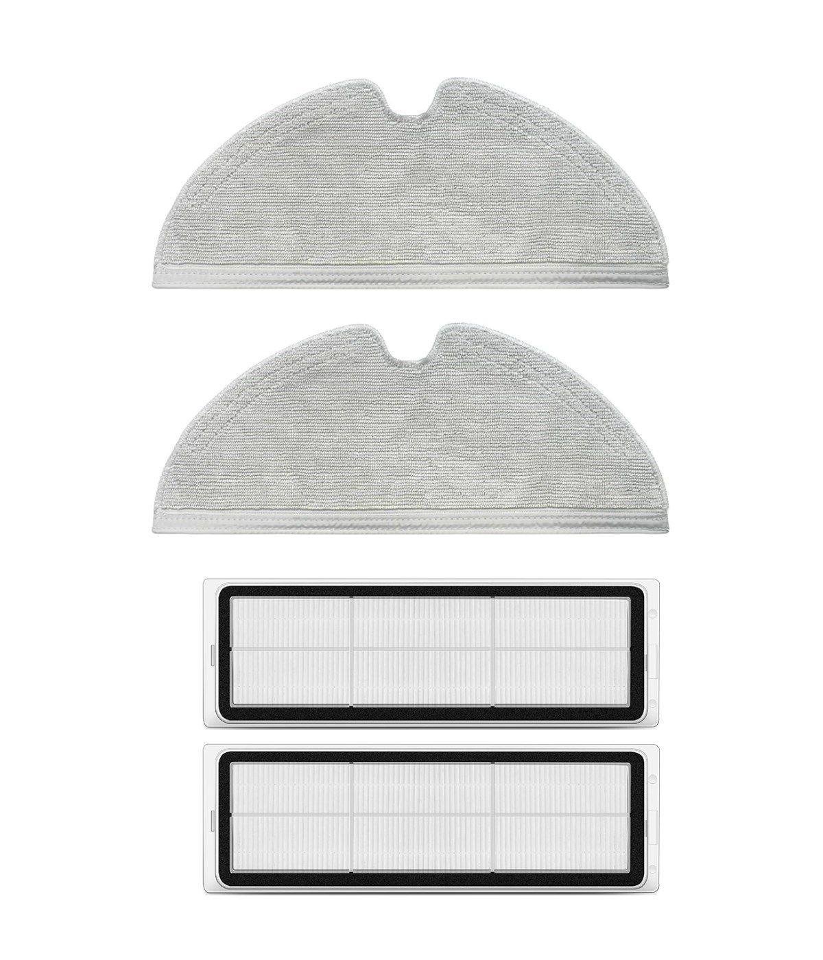 Xiaomi Vacuum Mop 2 Pro+(Kameralı) Uyumlu Yedek Mop ve Hepa Filtre-4 Parça