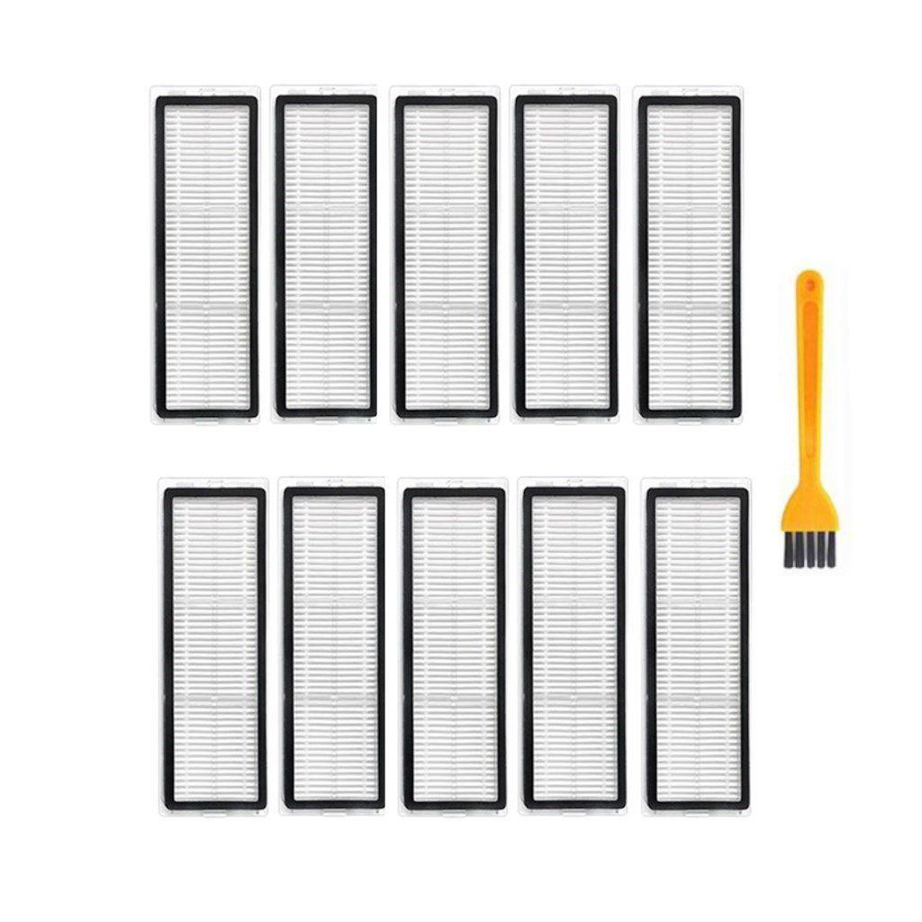 Xiaomi Vacuum Mop 2 Pro+(Kameralı) Uyumlu Yedek 10 Adet Hepa Filtre+Temizleme Fırçası