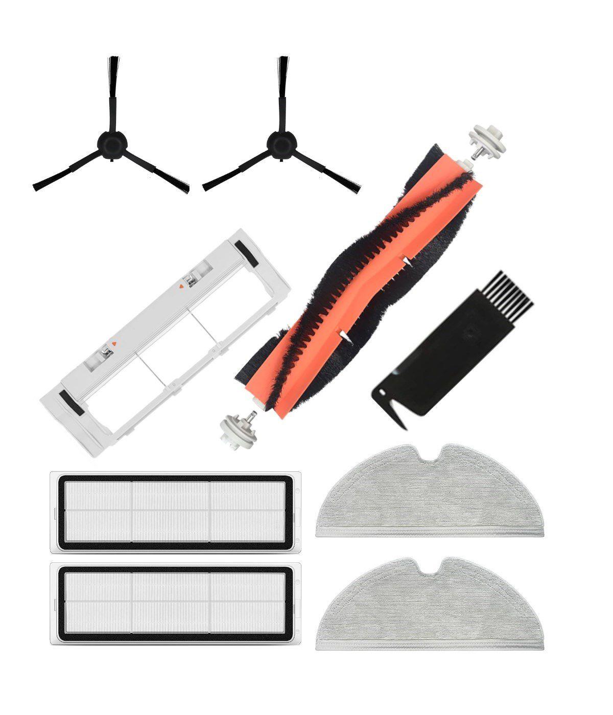 Xiaomi Vacuum Mop 2 Pro+(Kameralı) Uyumlu Yedek Fırça Hepa Filtre Mop Fırça Kapağı Seti-9 Parça
