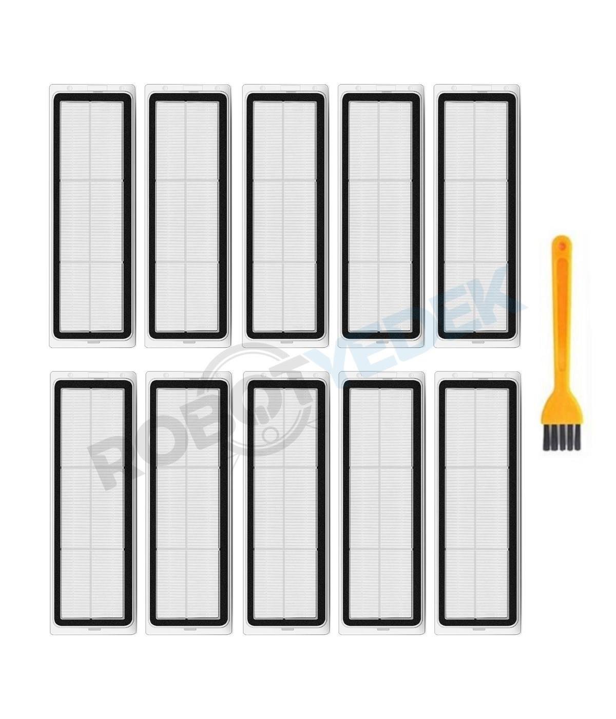 Xiaomi X10 Uyumlu Yedek Hepa Filtre ve Temizleme Fırçası-11 Parça