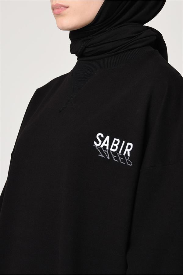 Koordinat Tasarım Bisiklet Yaka 2 Iplik Diagonal Likrali Siyah Takım