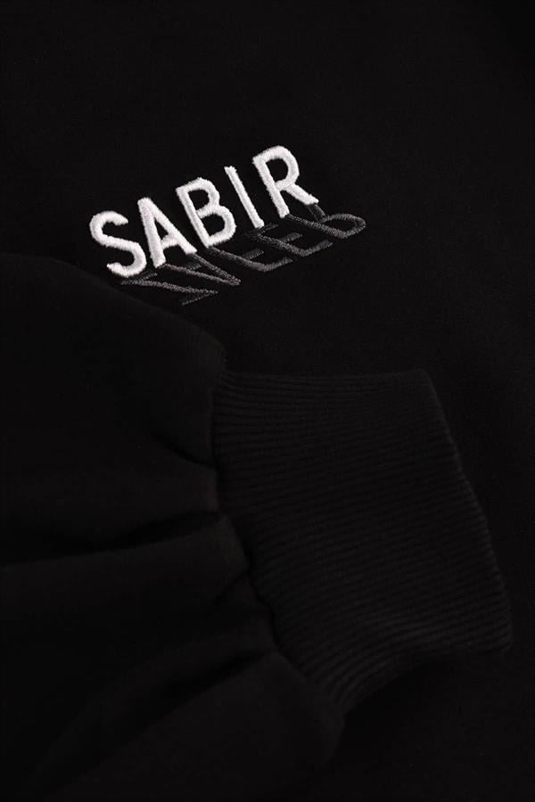 Koordinat Tasarım Bisiklet Yaka 2 Iplik Diagonal Likrali Siyah Takım