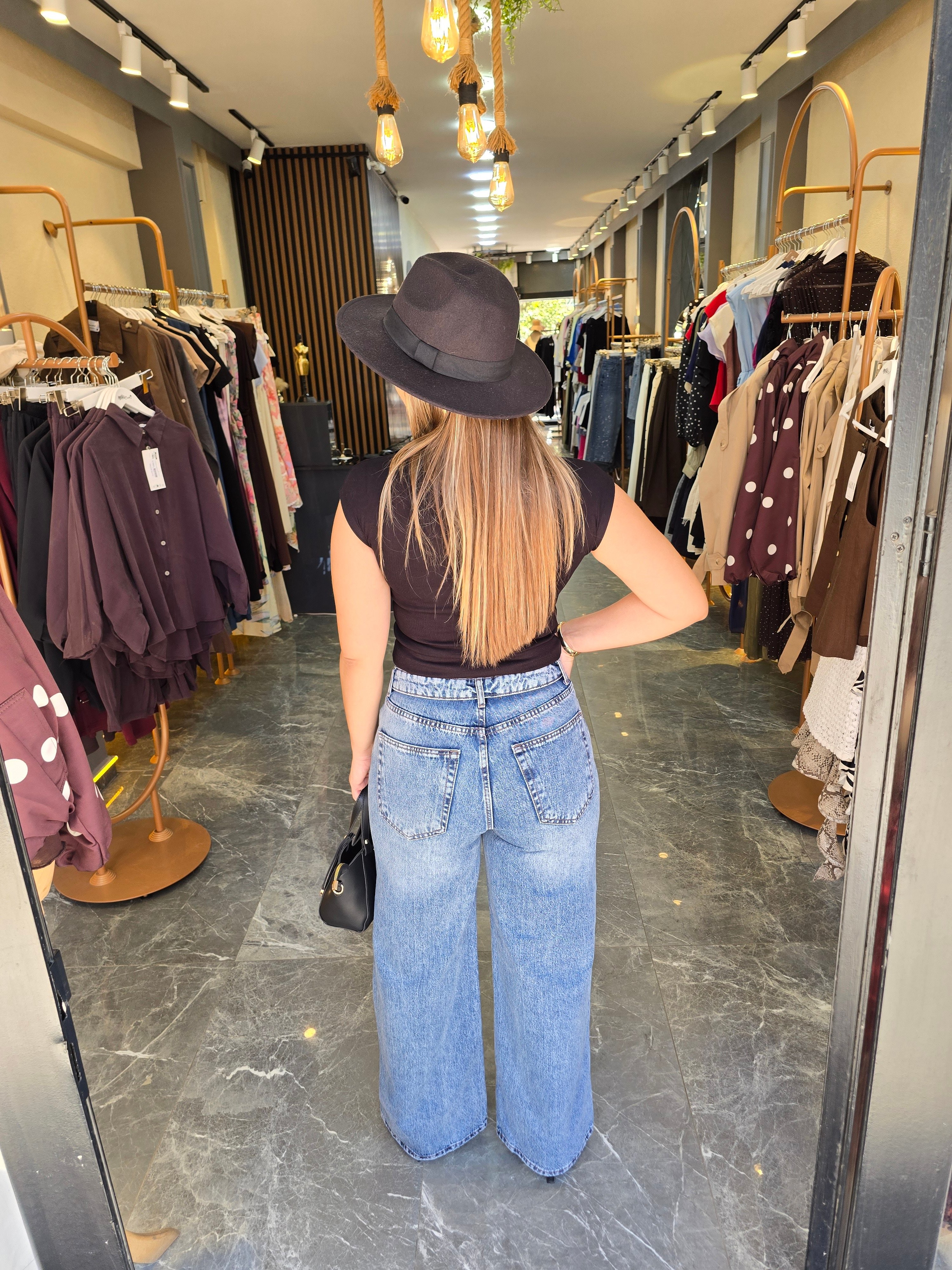 BEL TASARIMLI JEAN 