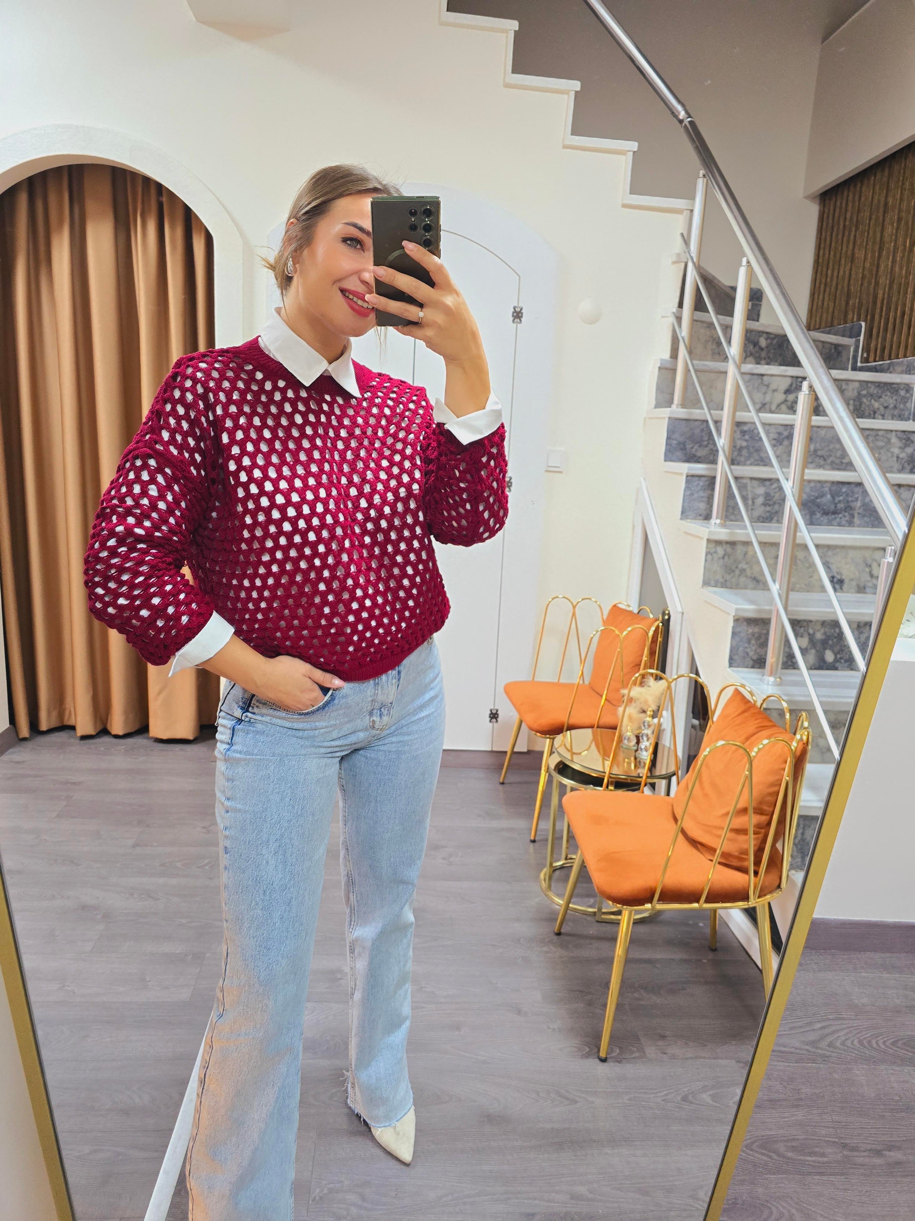 BORDO İNCE TRİKO FİLE