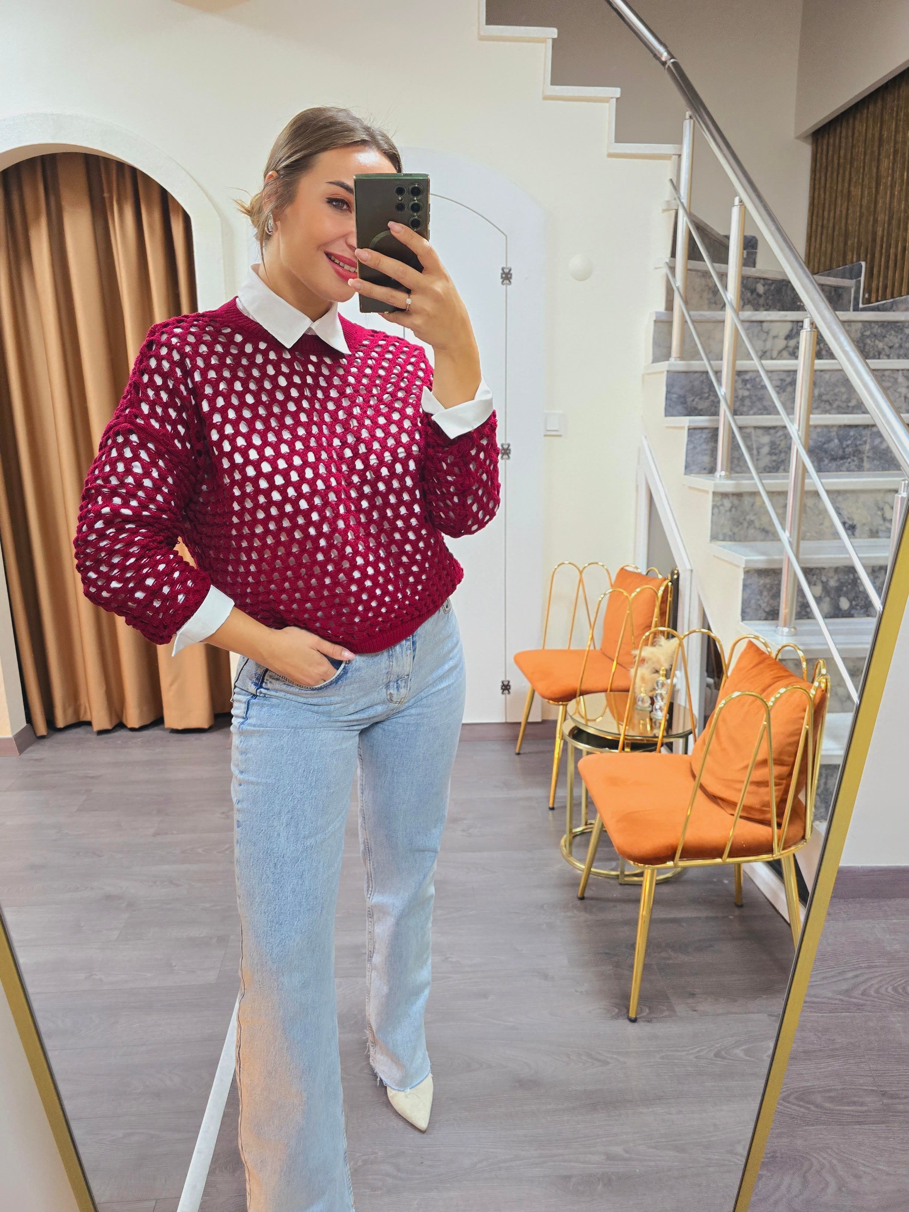 BORDO İNCE TRİKO FİLE