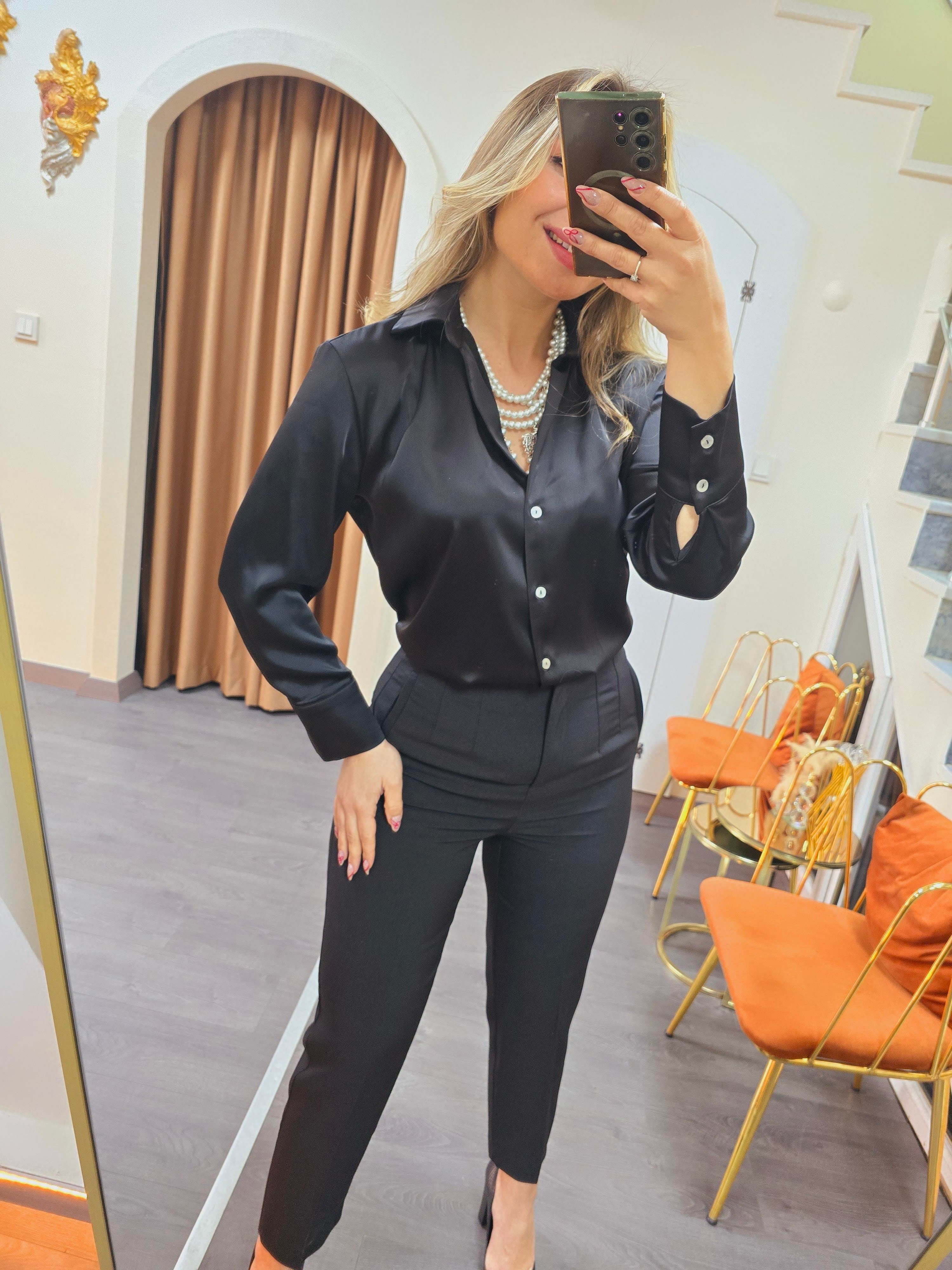 CİGARETTE PAÇA PREMİUM SERİ TOPARLAYICI KUMAŞ PANTOLON