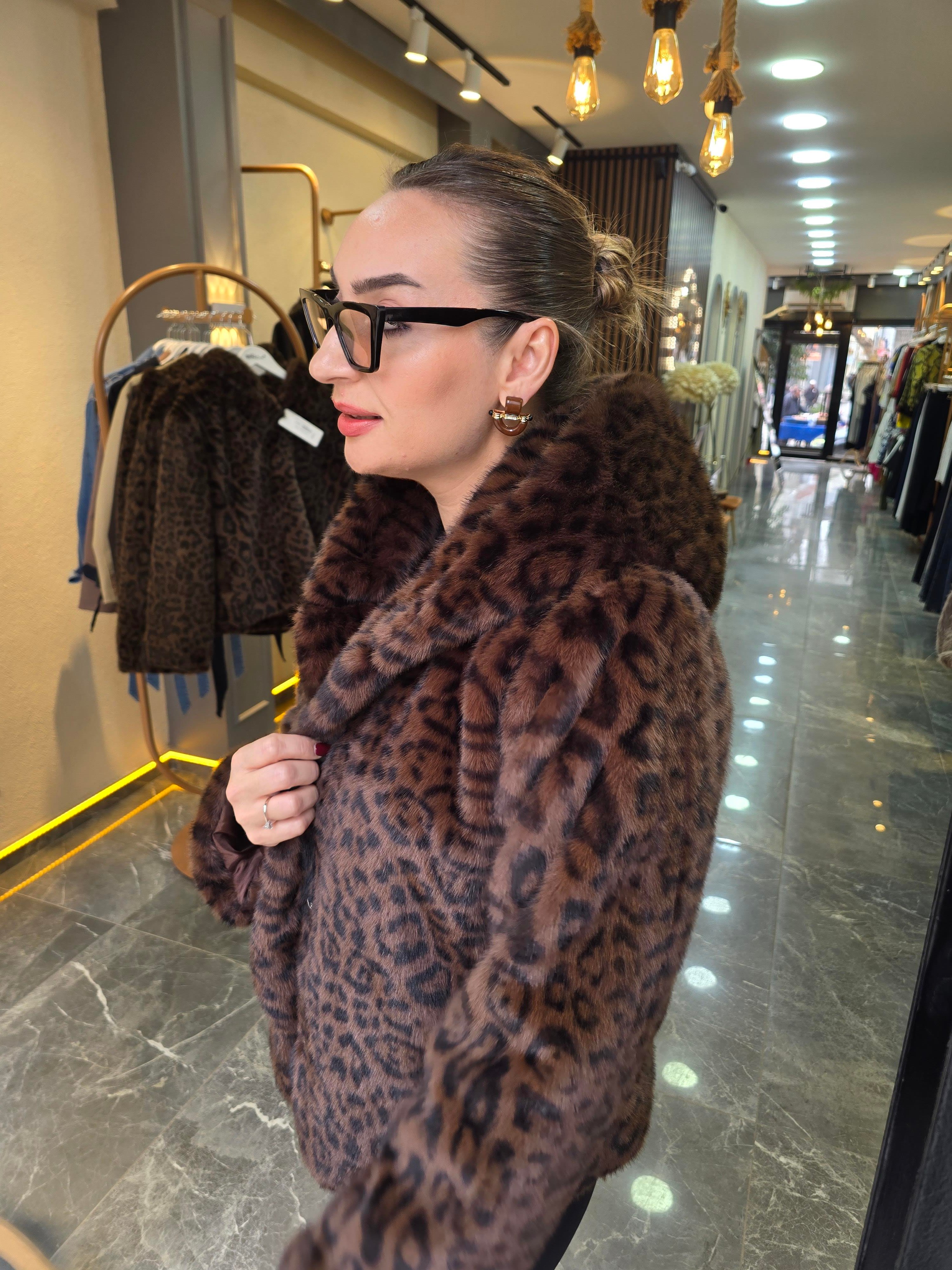 LEOPAR KAŞMİR MANTO