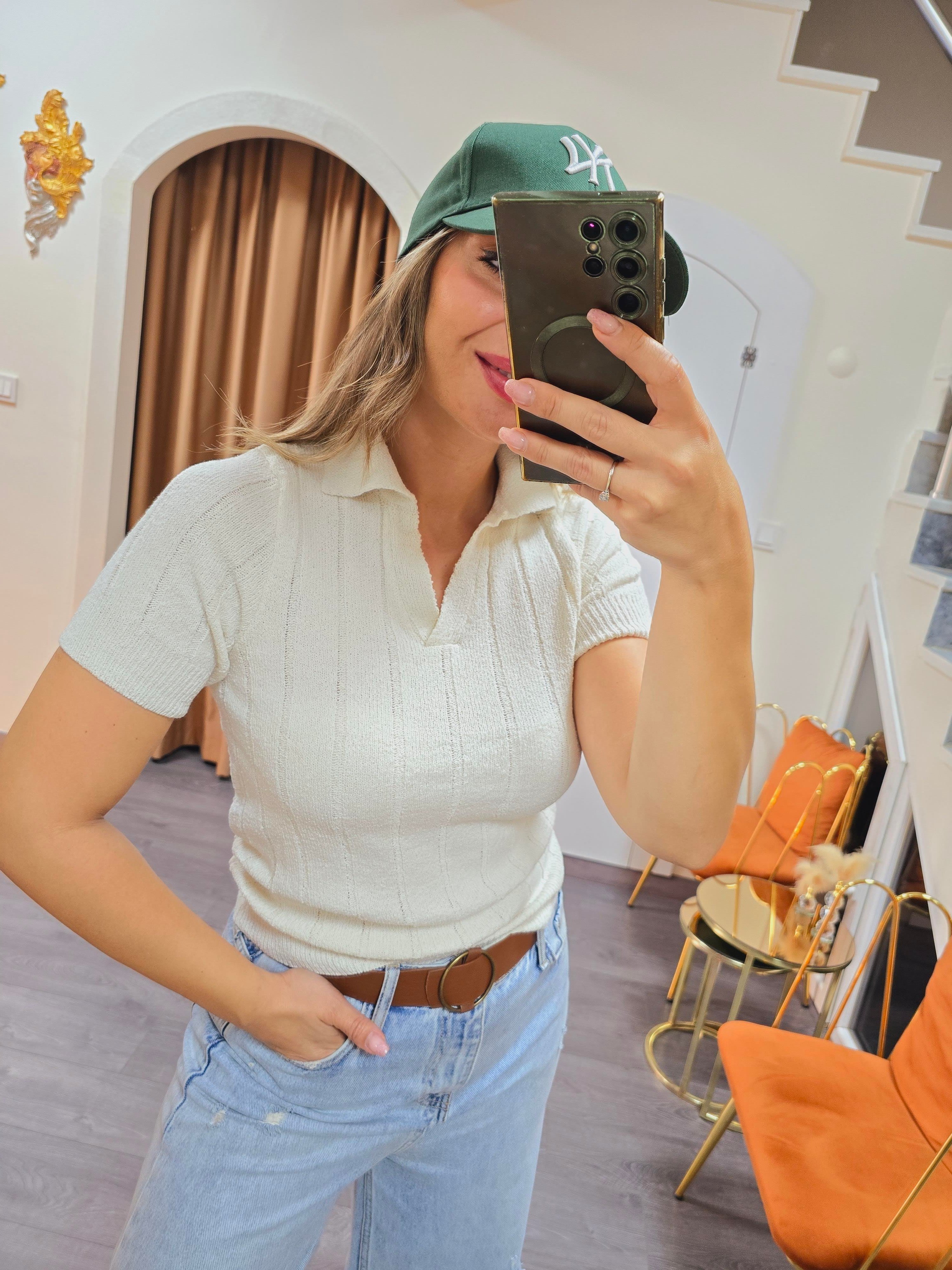 POLO YAKA İNCE TRİKO TSHİRT