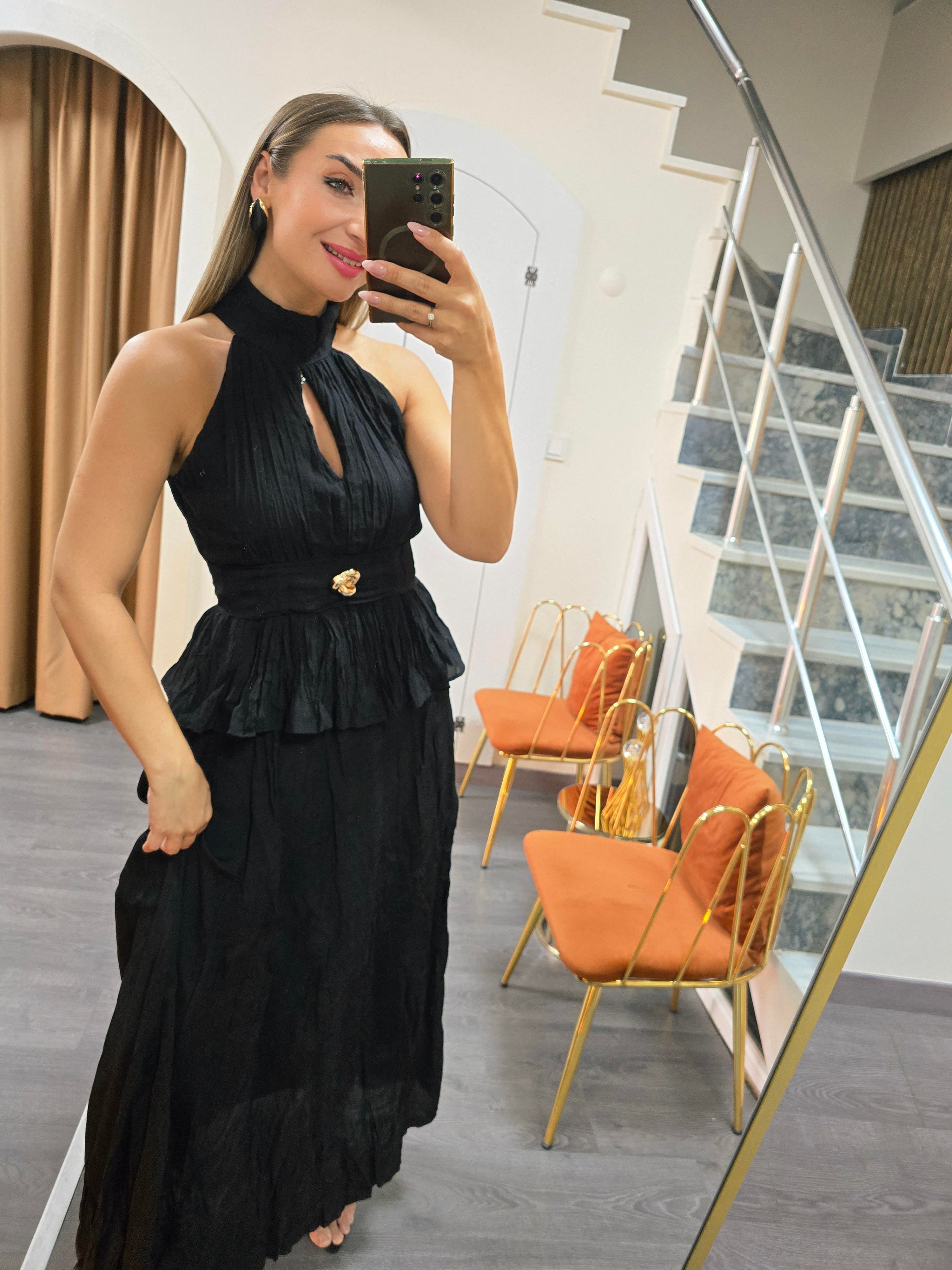 SİYAH ETEKLİ CRUSH TAKIM