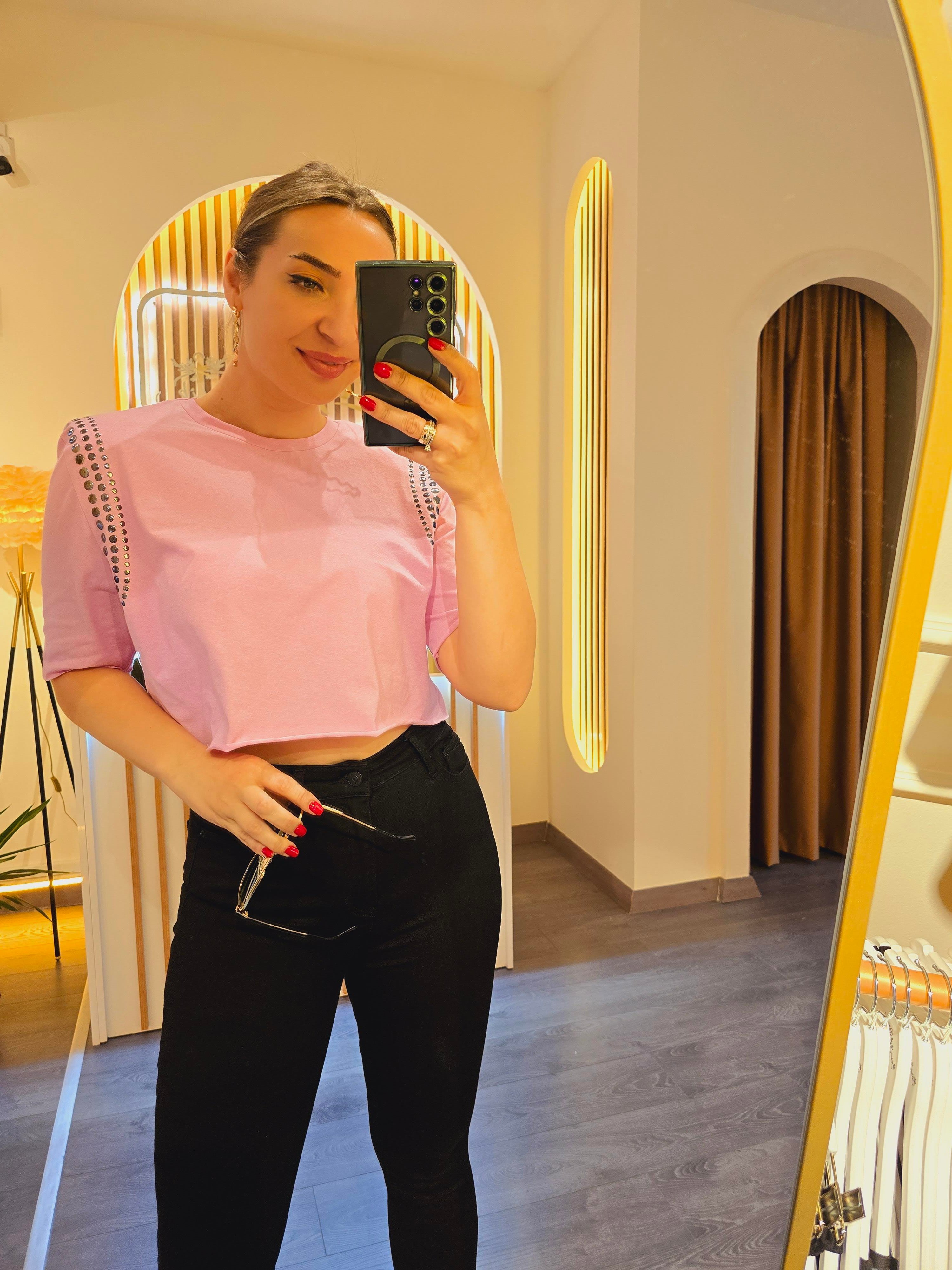 VATKALI ZIMBALI PEMBE TSHİRT