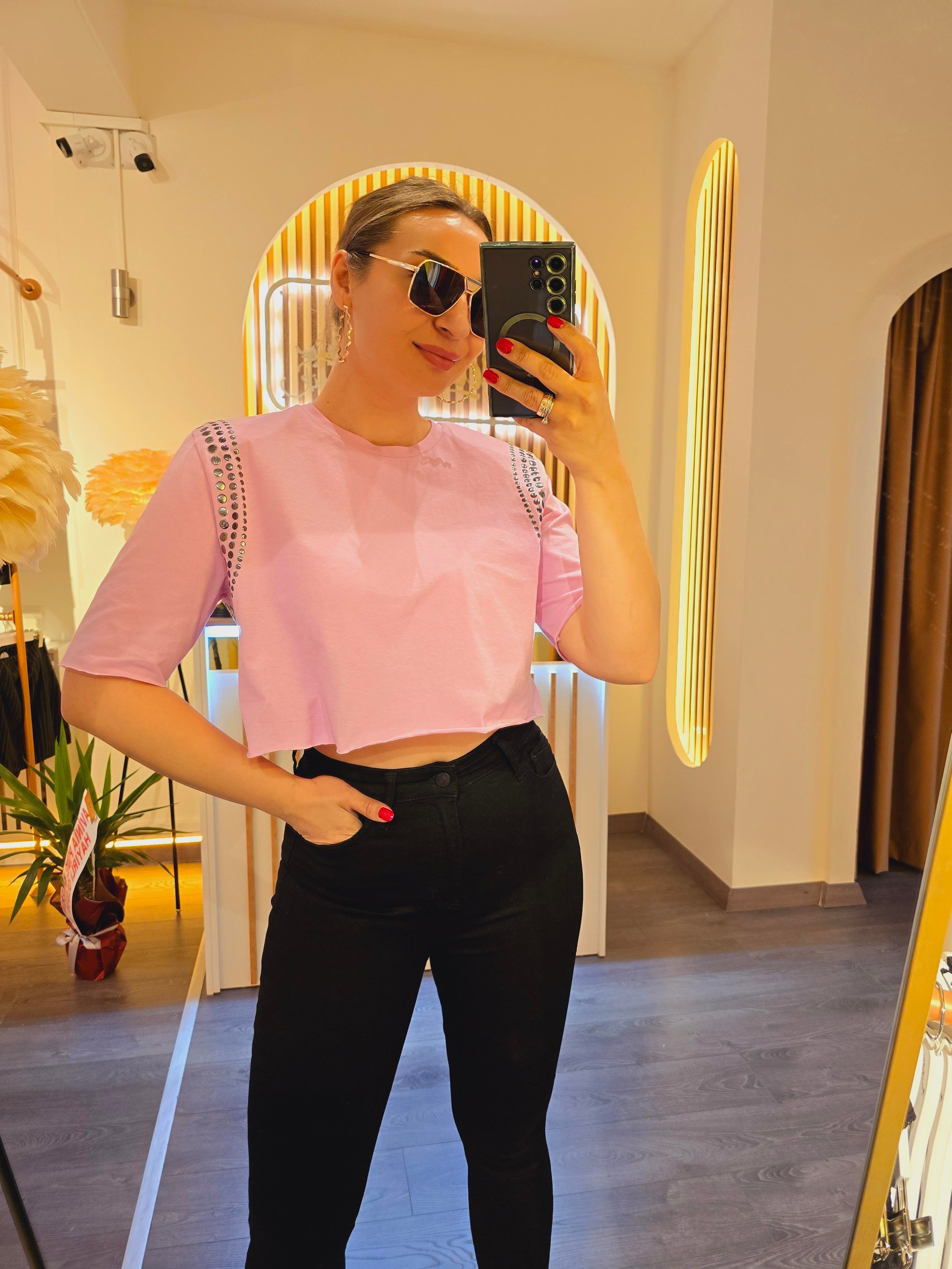 VATKALI ZIMBALI PEMBE TSHİRT