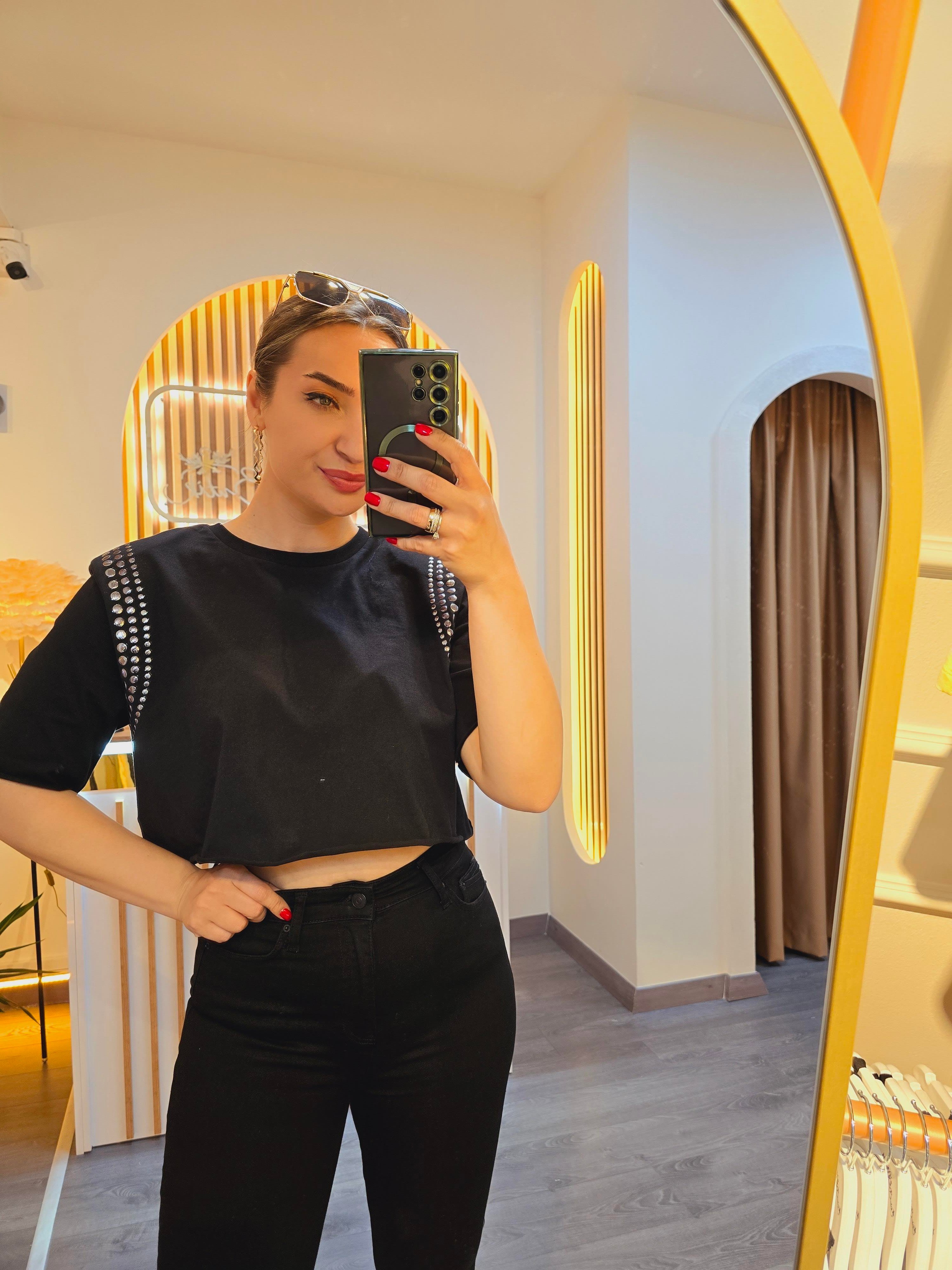 VATKALI ZIMBALI SİYAH TSHİRT